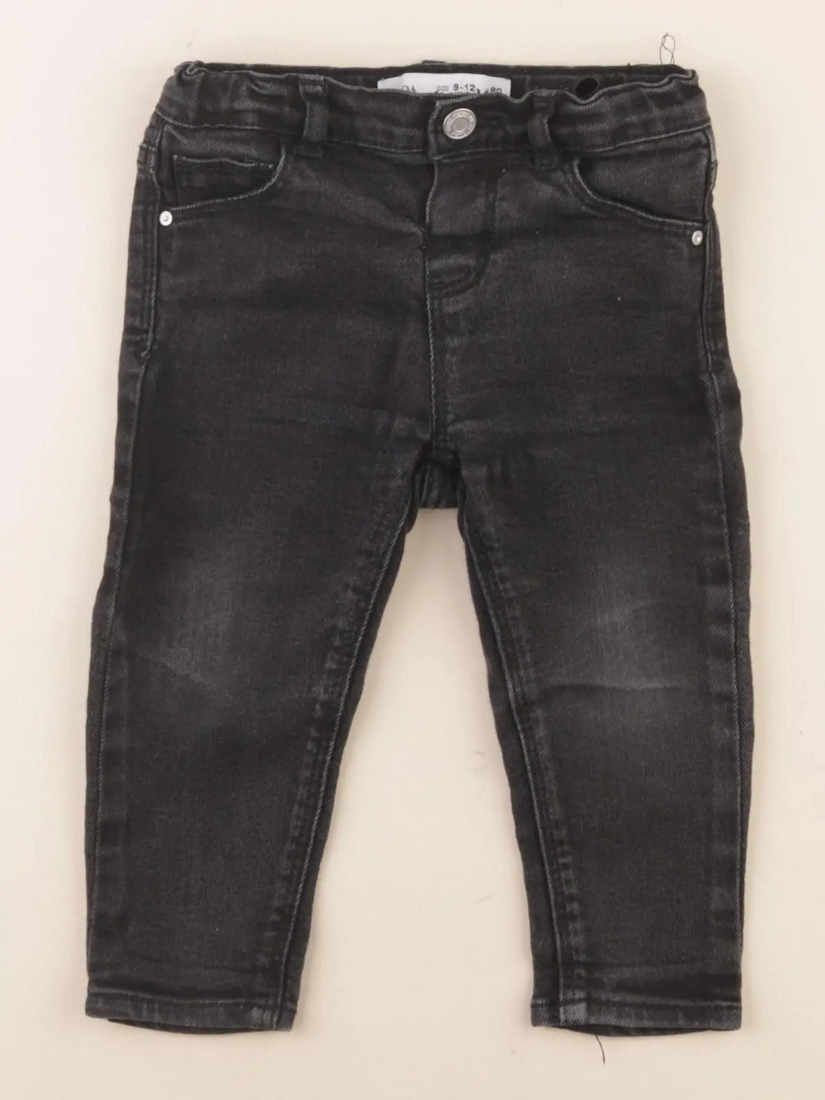 Zara - jean noir - 9/12 mois