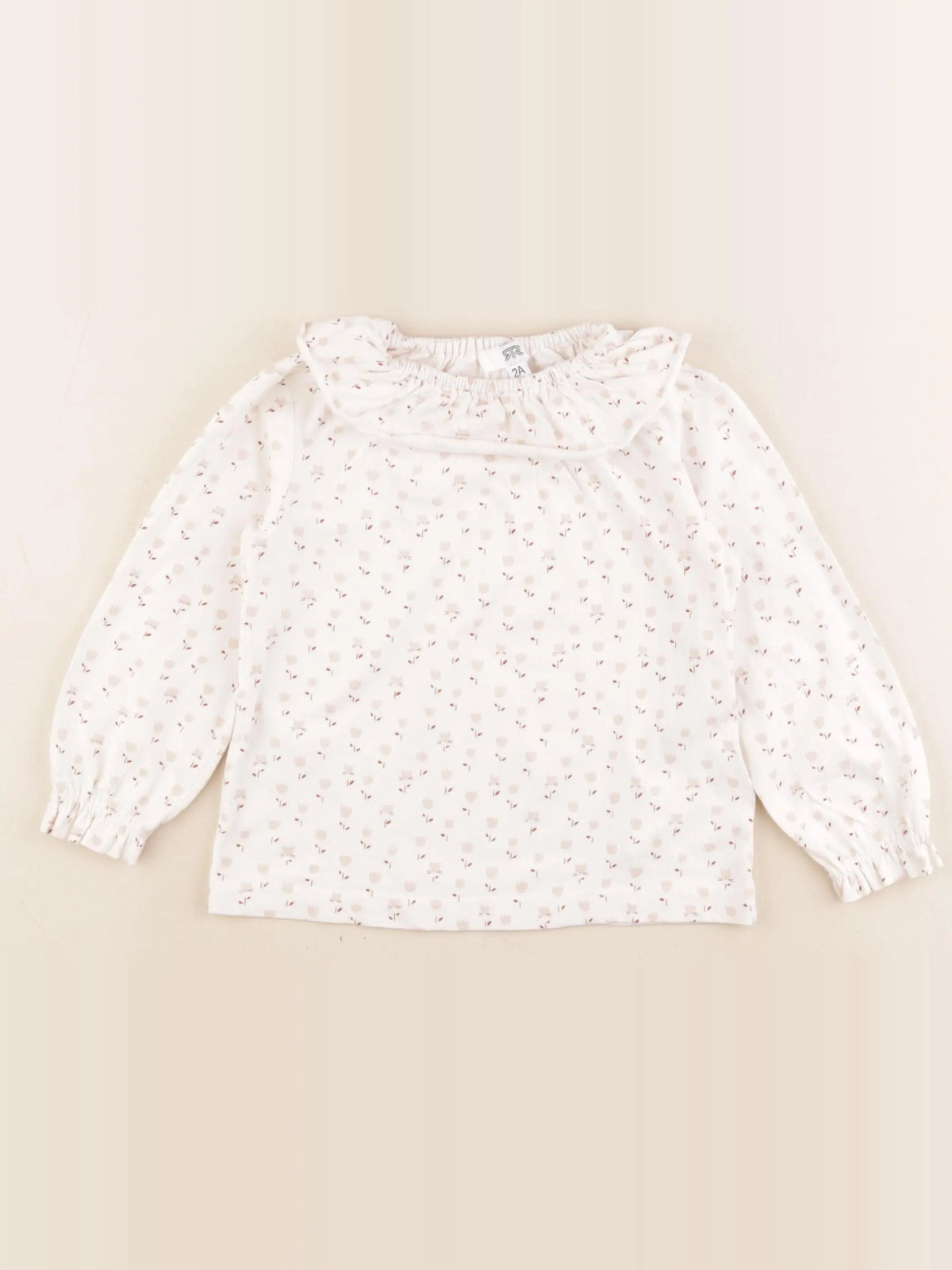 La Redoute - tee-shirt beige - 2 ans