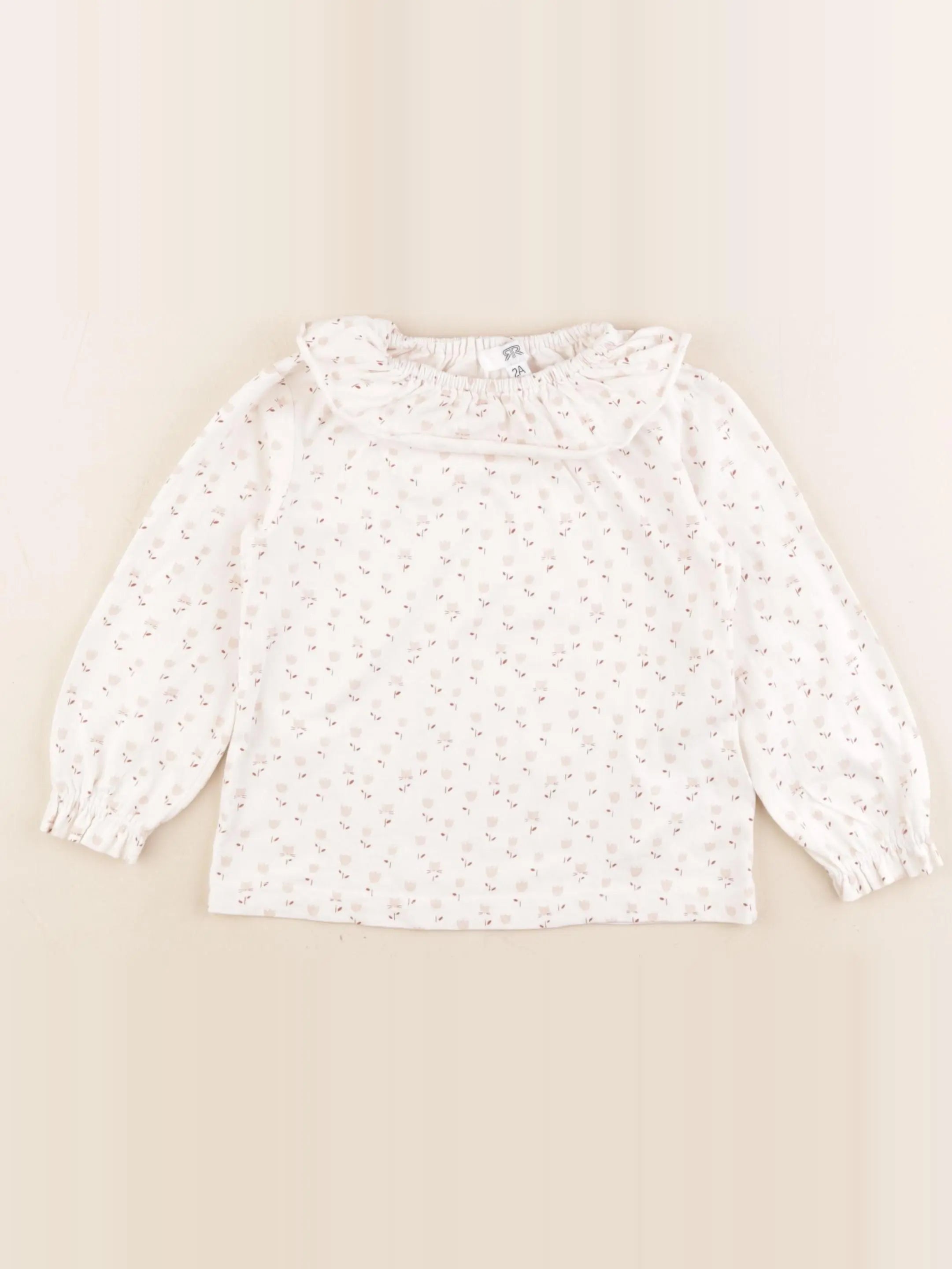La Redoute - tee-shirt beige - 2 ans
