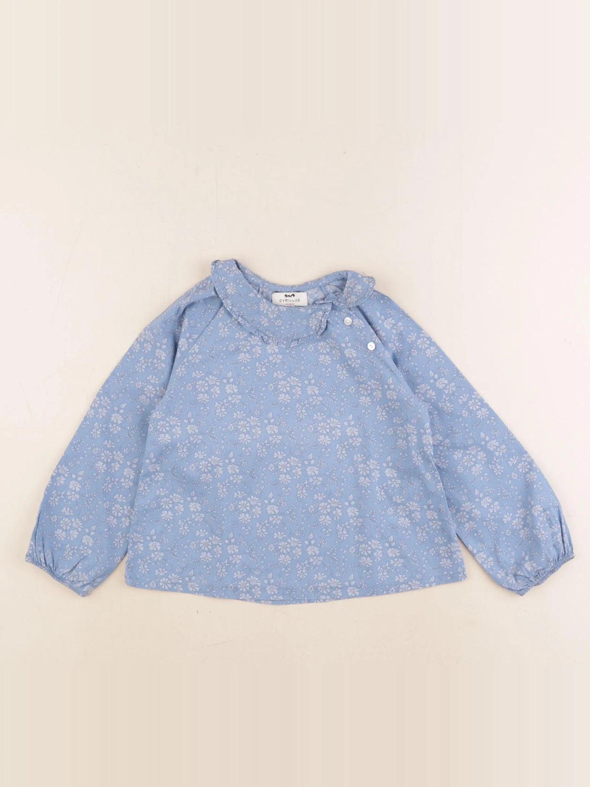 Cyrillus - blouse bleu - 36 mois