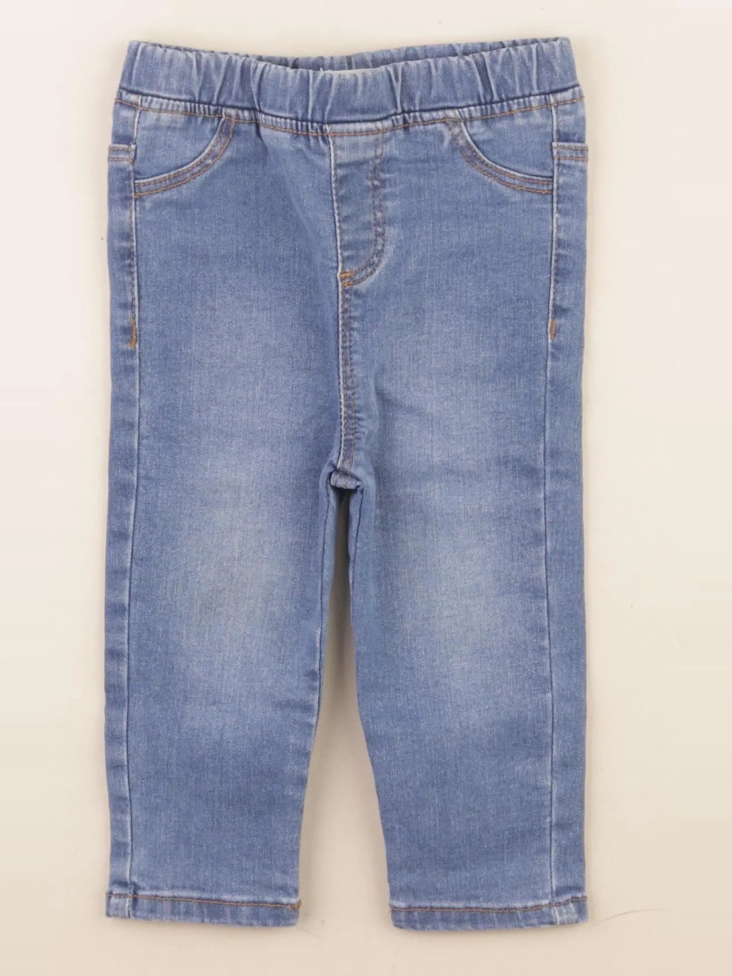 Vertbaudet - jegging bleu - 18 mois