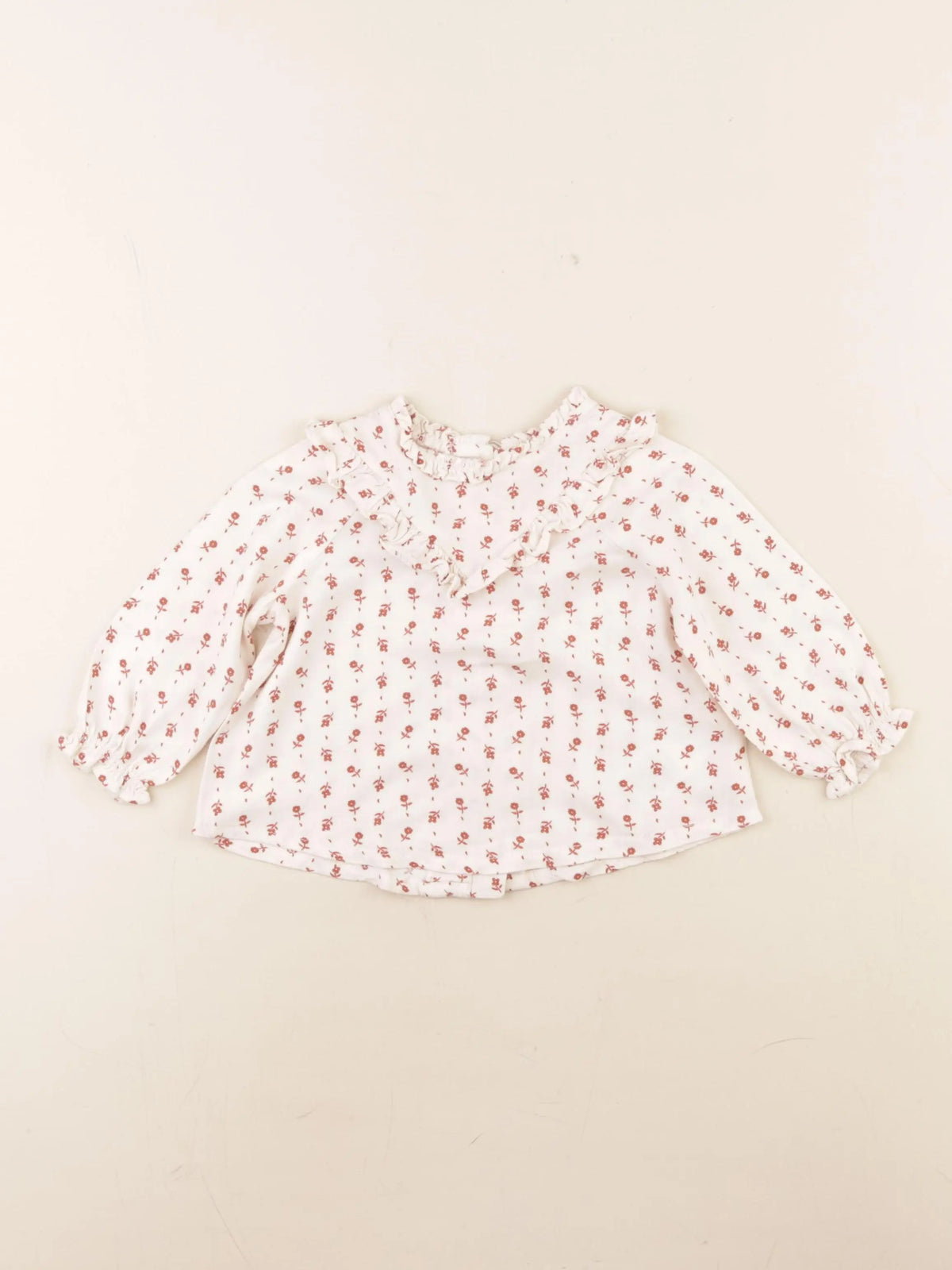 Vertbaudet - blouse beige - 9 mois