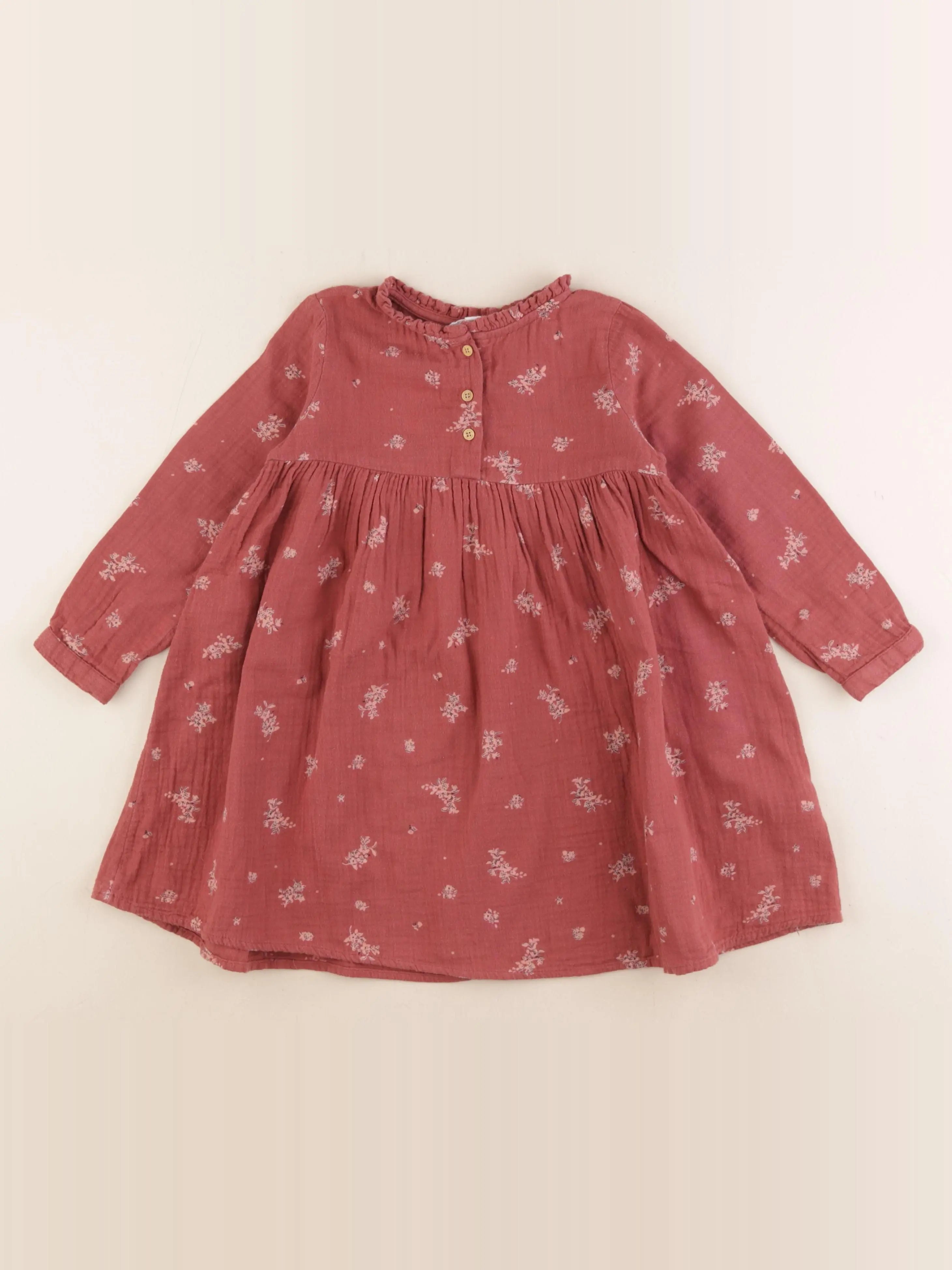 Vertbaudet - robe rouge - 4 ans