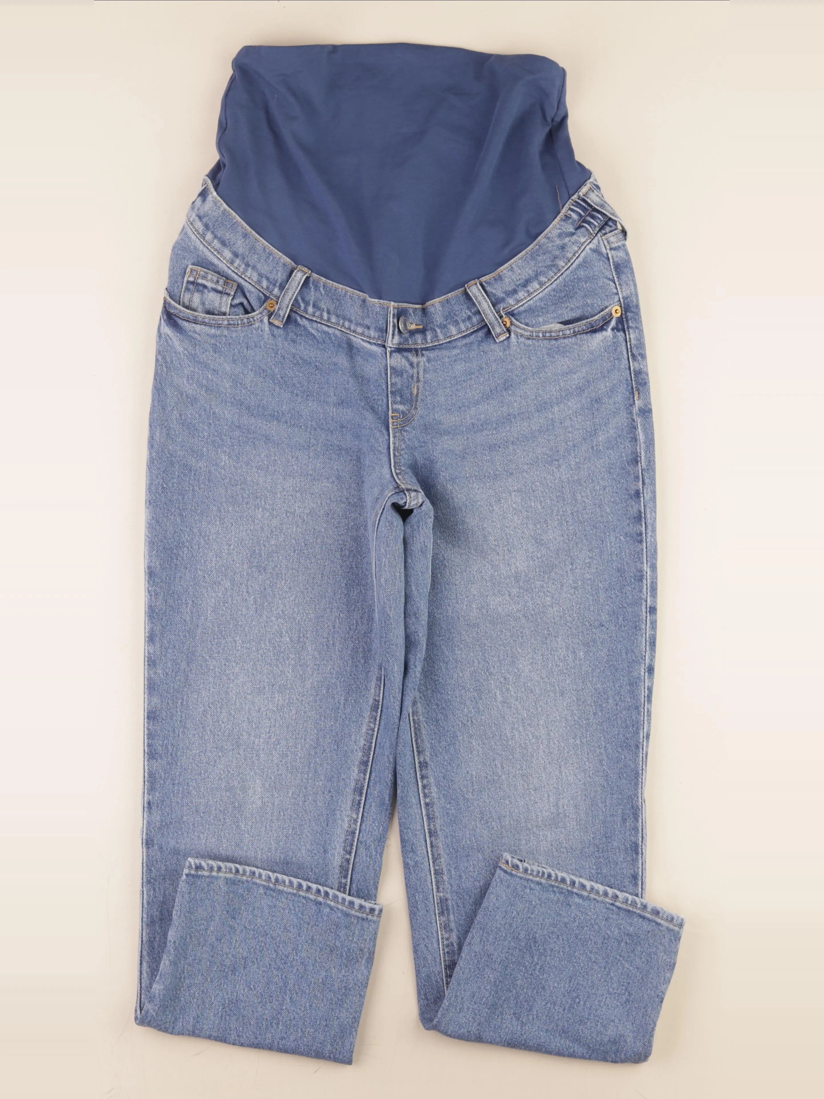 H&M - jean grossesse bleu - s