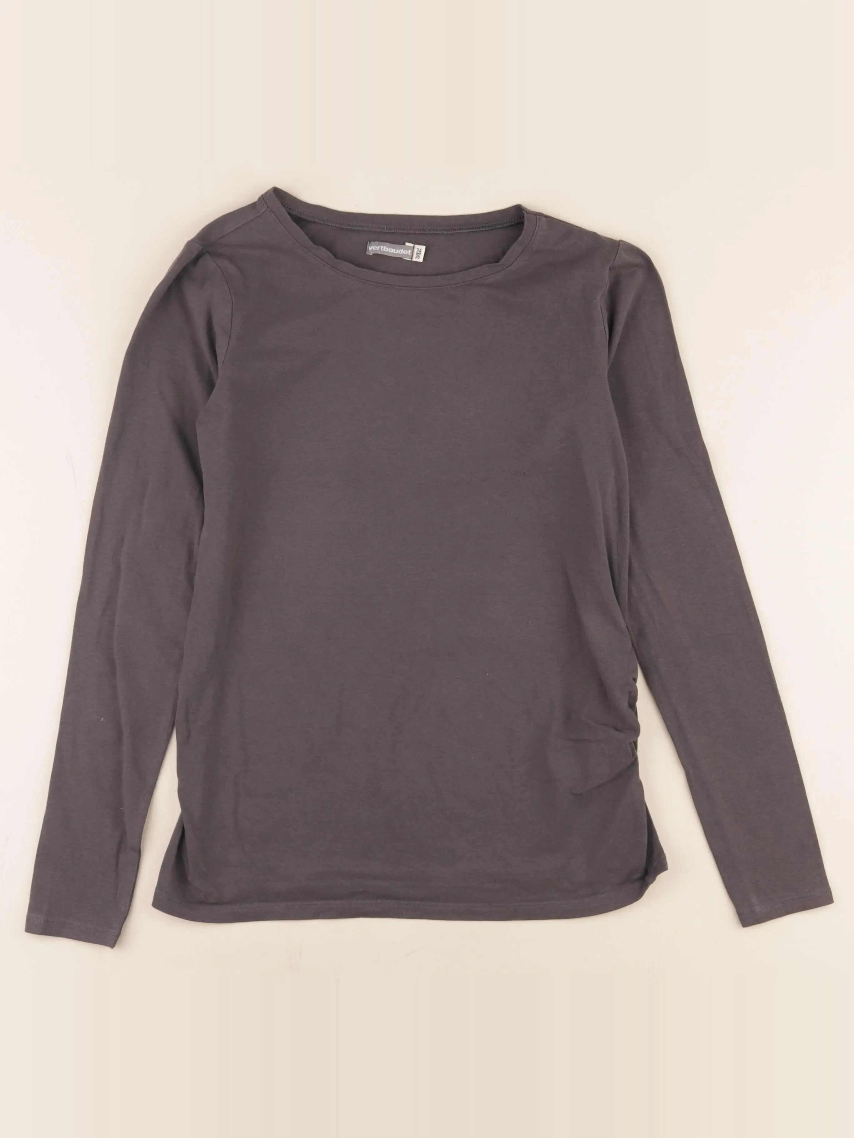 Vertbaudet - tee-shirt grossesse gris - 34 à 36