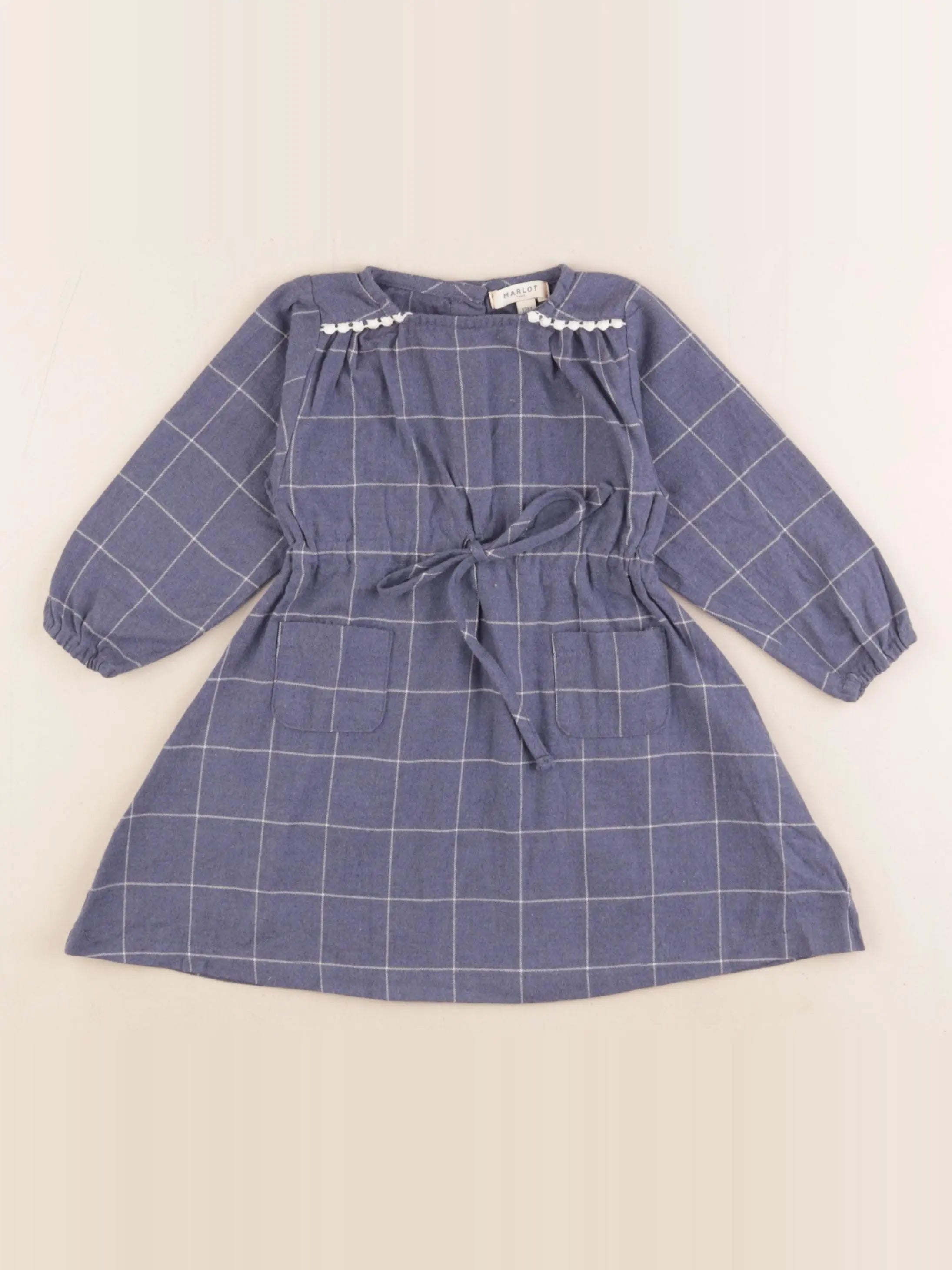 Marlot Paris - robe bleu - 12 mois