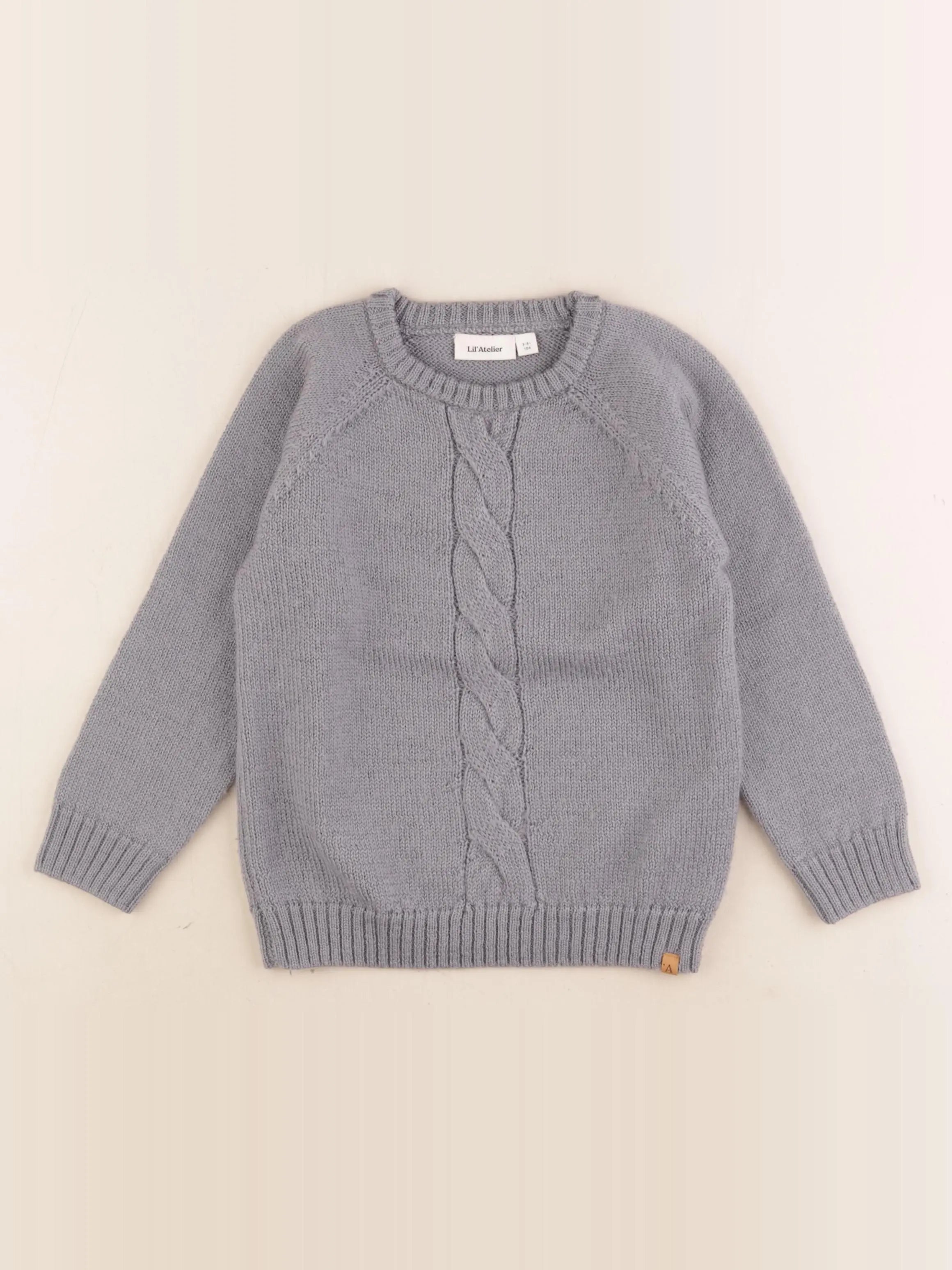 Lil'Atelier - pull gris - 3/4 ans
