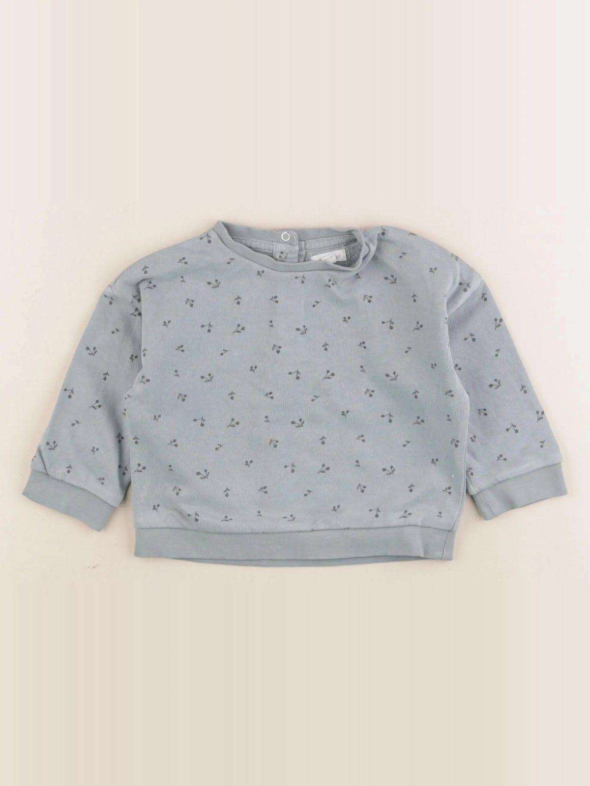 Vertbaudet - sweat vert - 12 mois