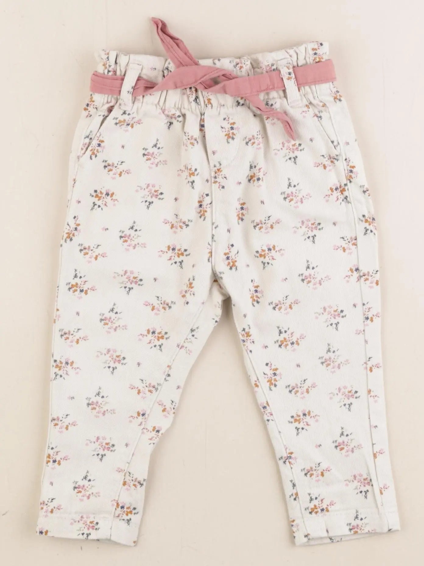 Vertbaudet - jean beige - 12 mois