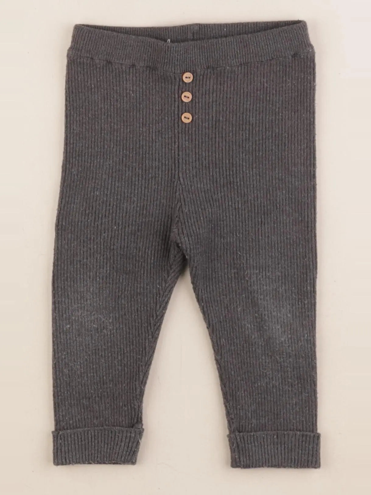 Vertbaudet - legging gris - 12 mois