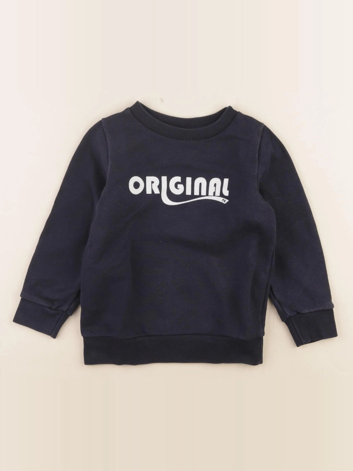 Petit Bateau - sweat bleu - 4 ans