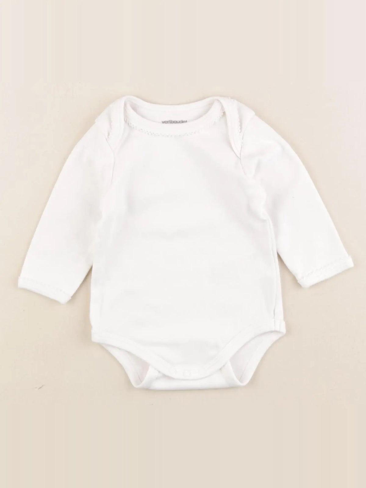 Vertbaudet - body blanc - 6 mois