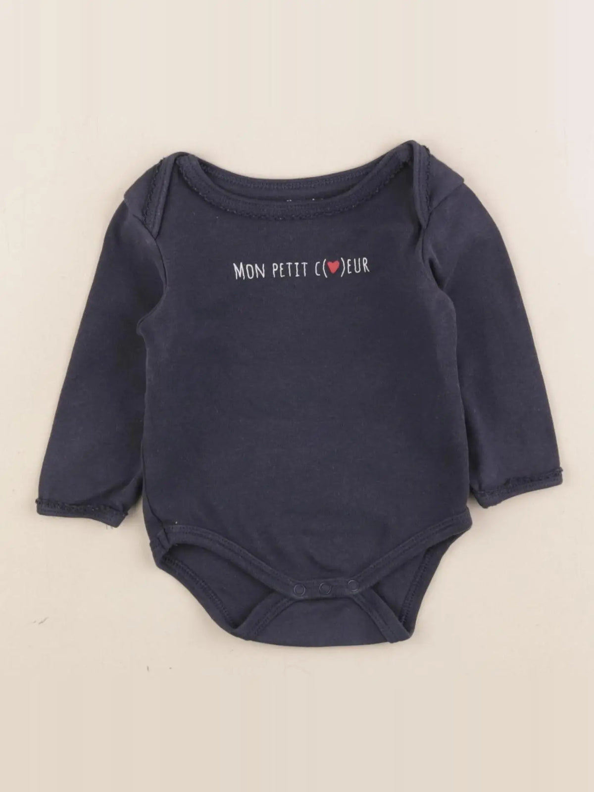 Vertbaudet - body bleu - 6 mois