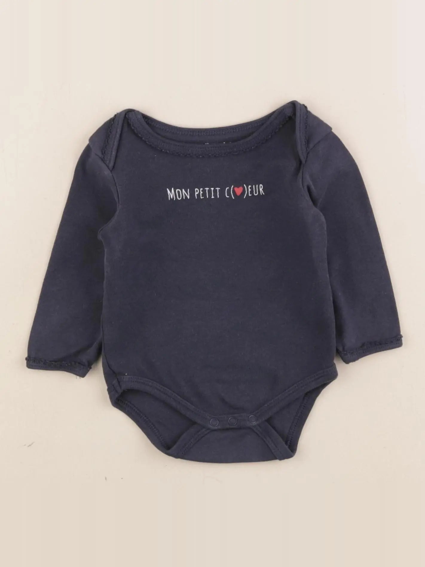 Vertbaudet - body bleu - 6 mois
