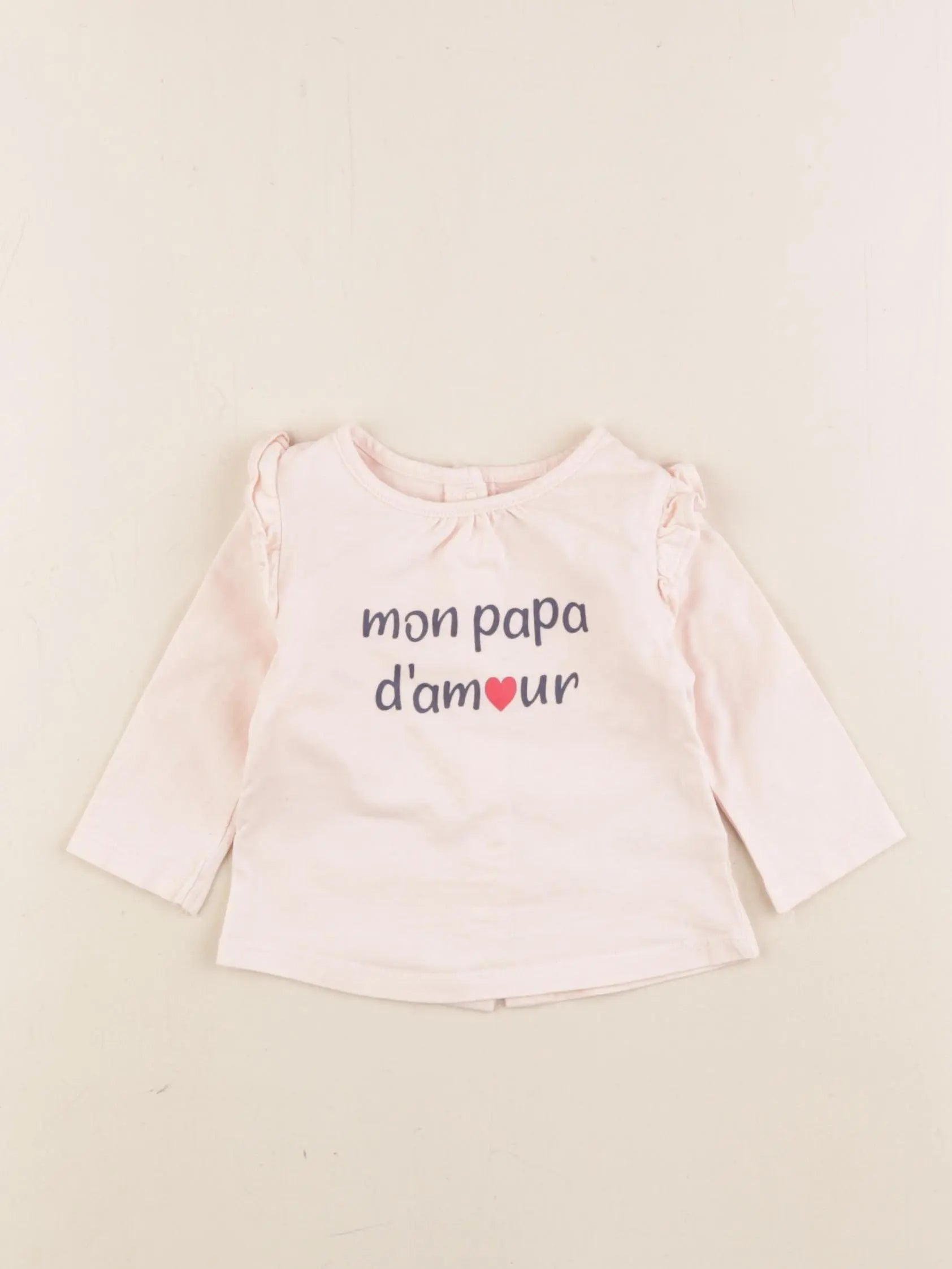 Vertbaudet - tee-shirt rose - 3 mois