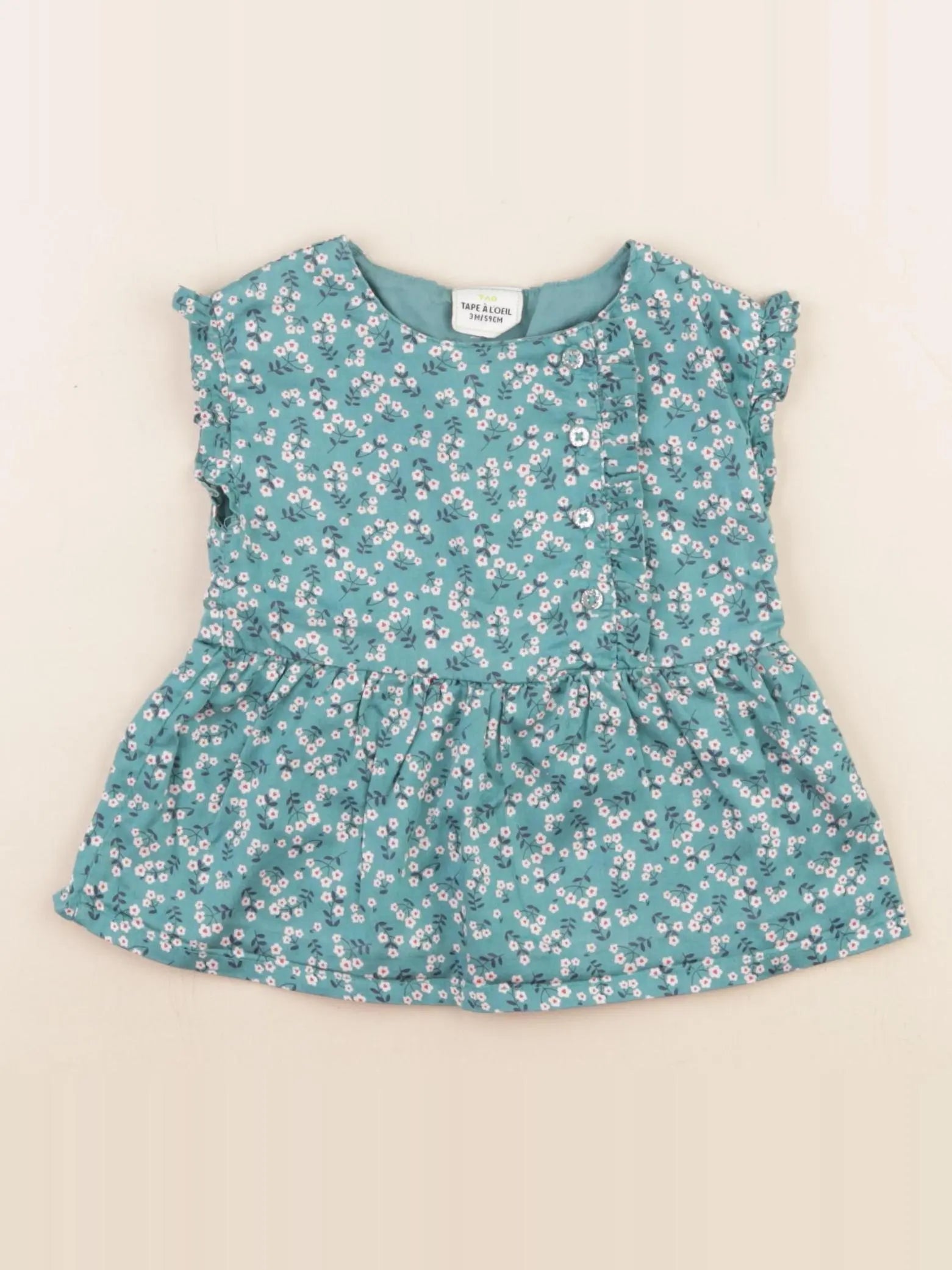 Tape à l'oeil - robe bleu - 3 mois