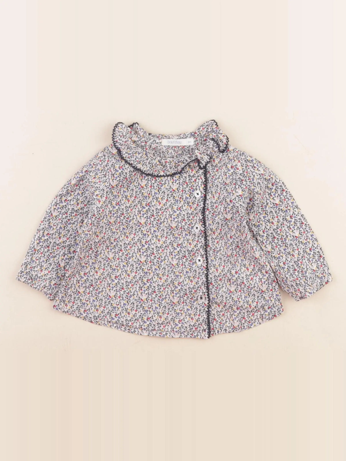 Boutchou - blouse multicolore - 3 mois