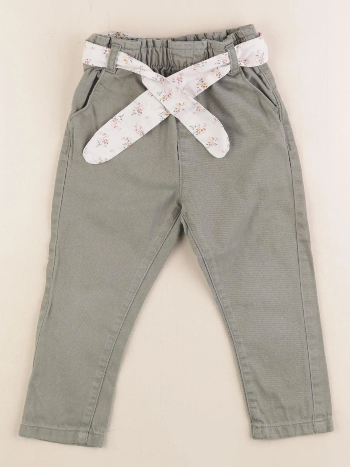 Vertbaudet - jean vert - 2 ans