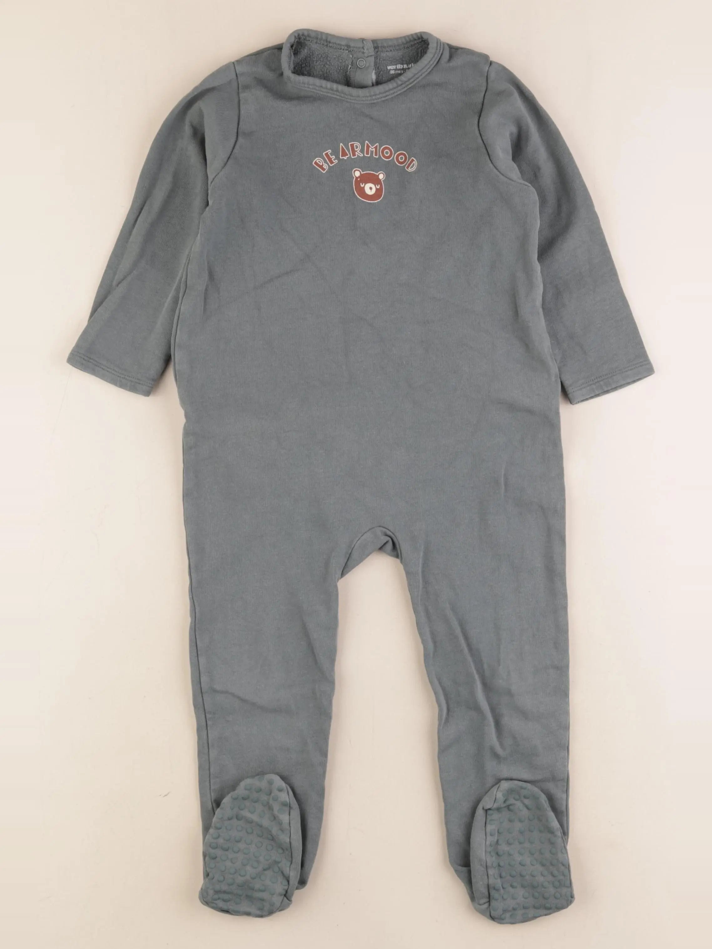 Vertbaudet - pyjama coton vert - 3 ans