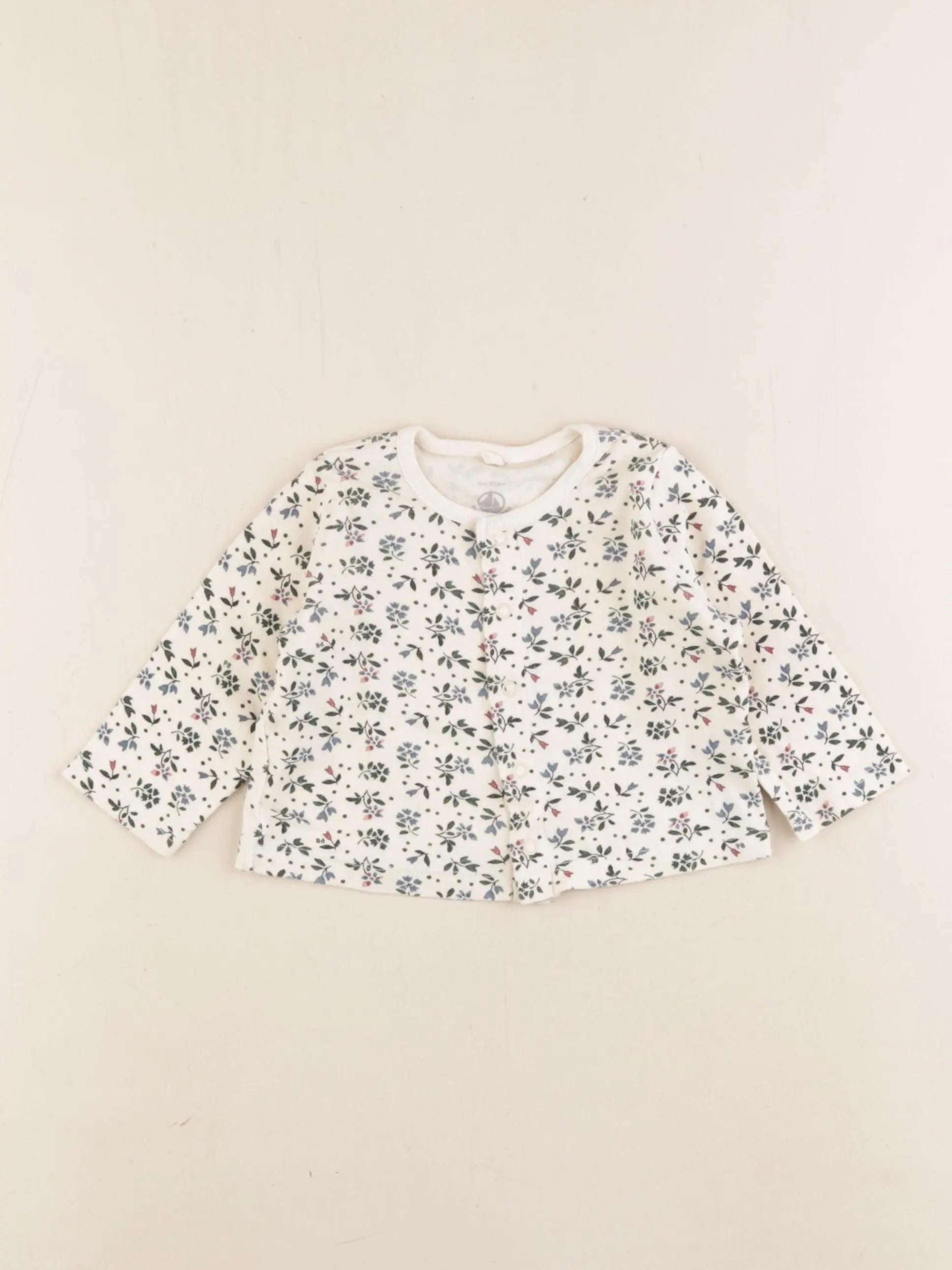 Petit Bateau - gilet beige - 6 mois