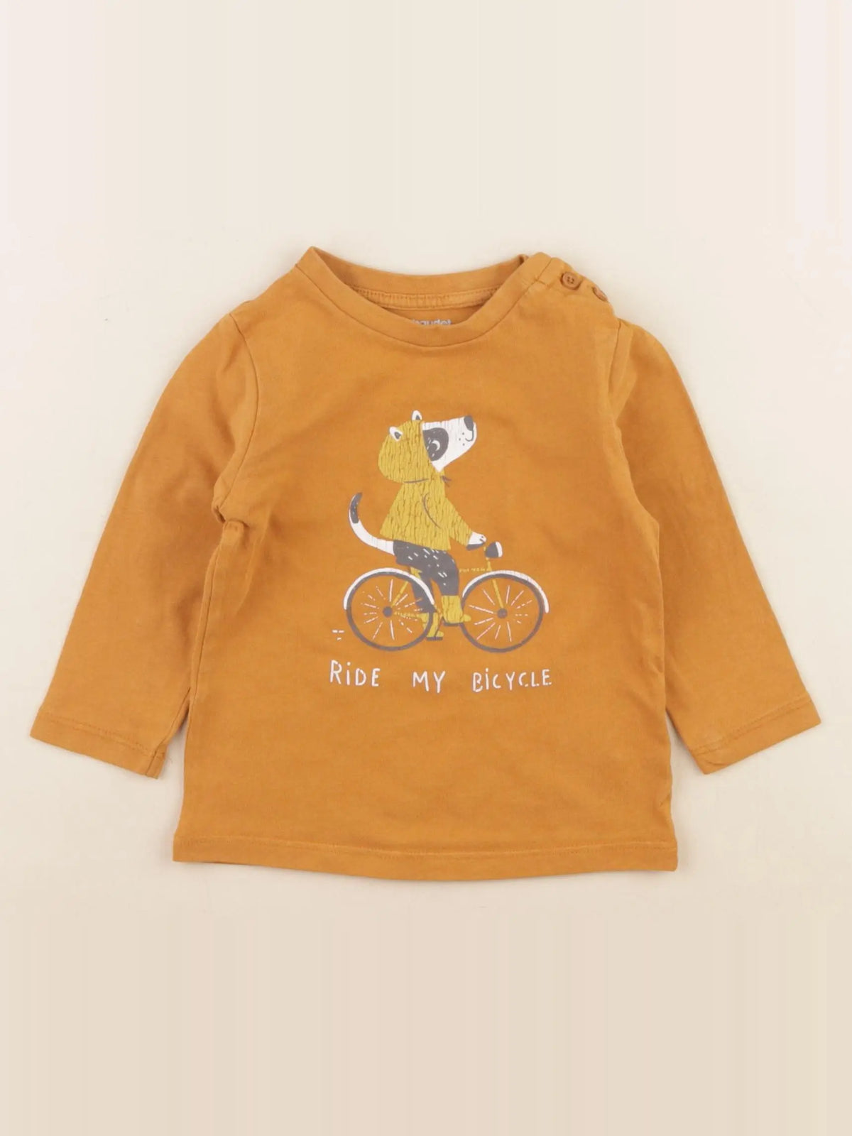 Vertbaudet - tee-shirt jaune - 12 mois