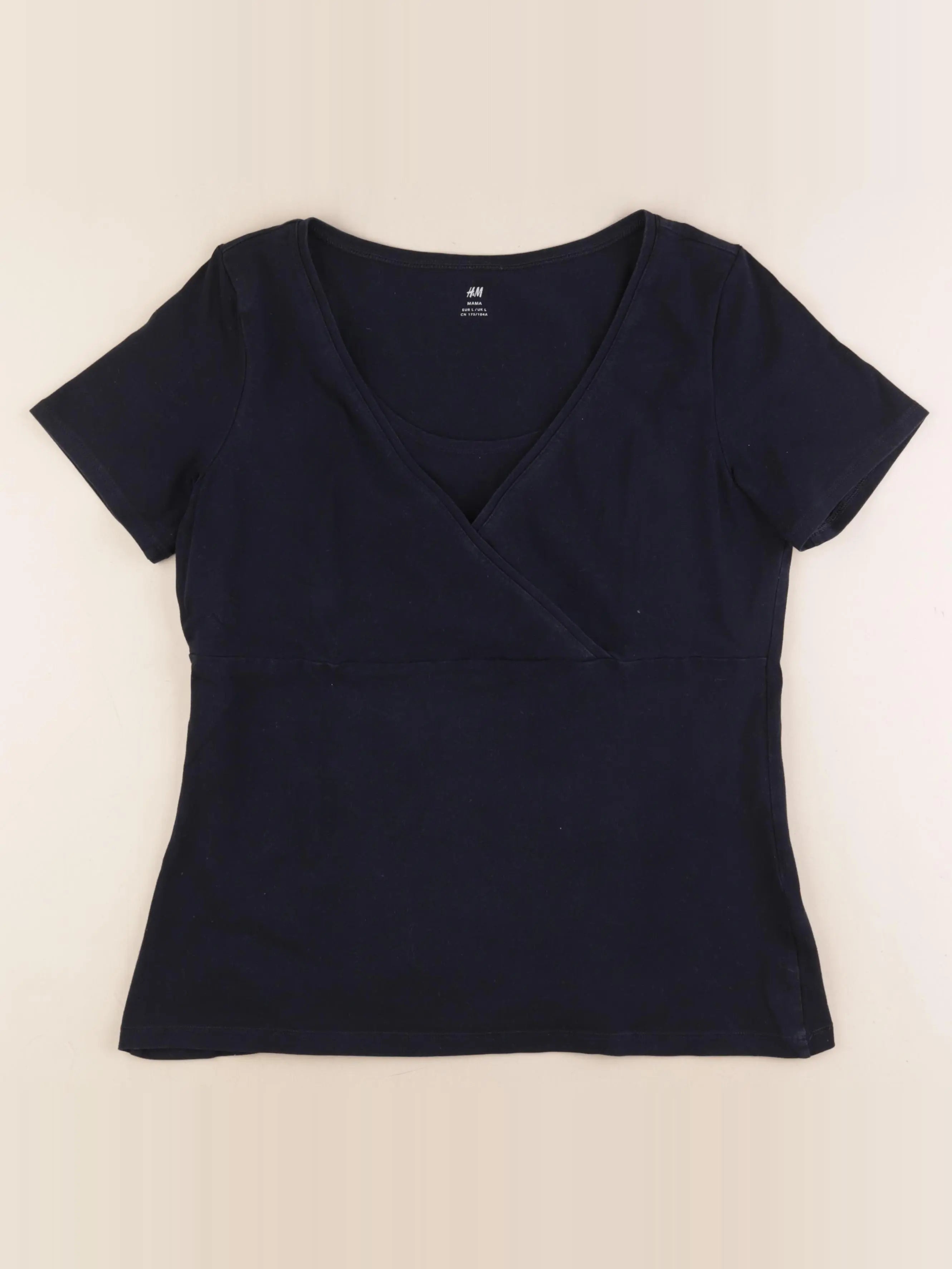 H&M - tee-shirt allaitement bleu - l