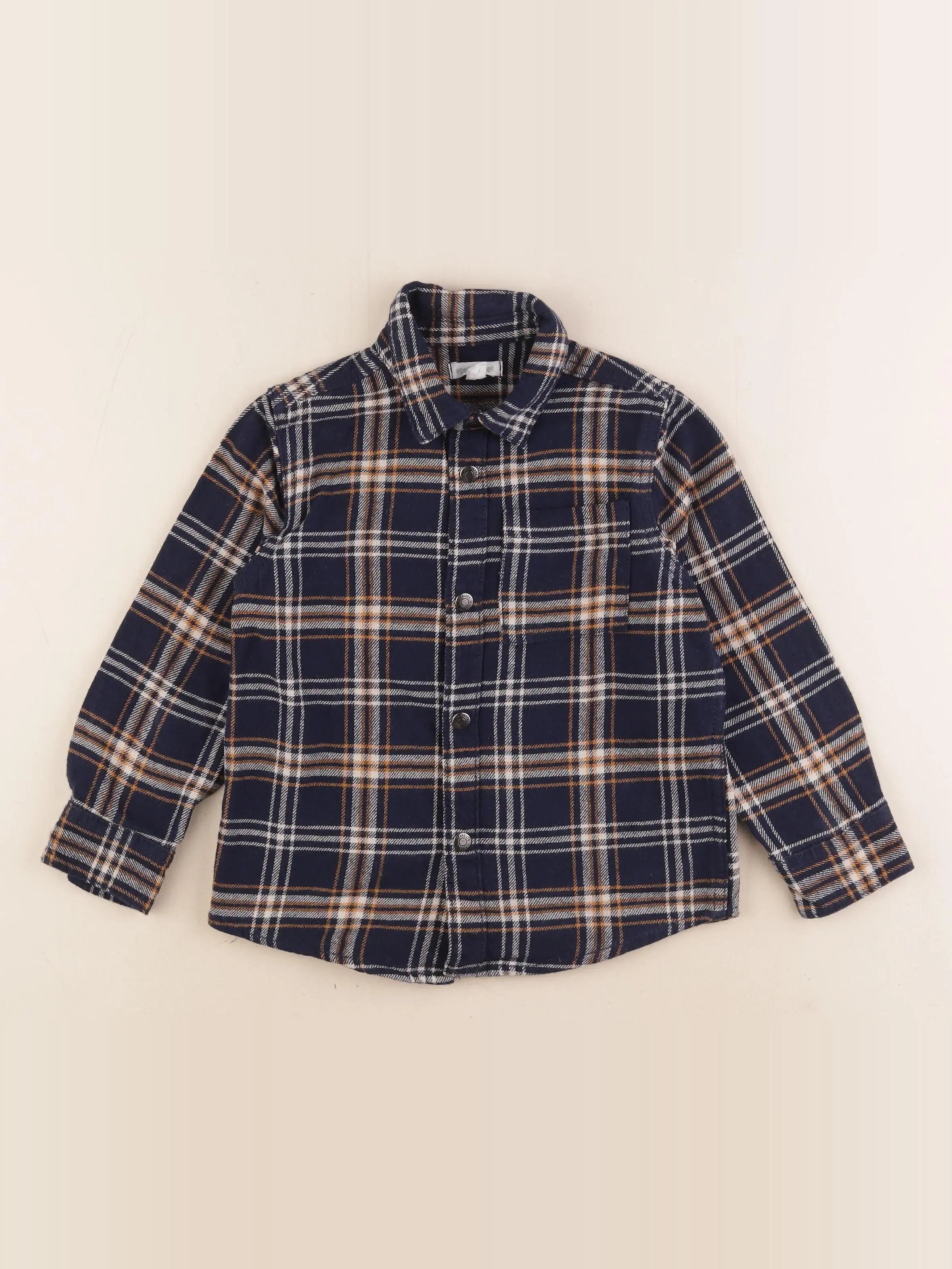 Vertbaudet - chemise bleu - 4 ans