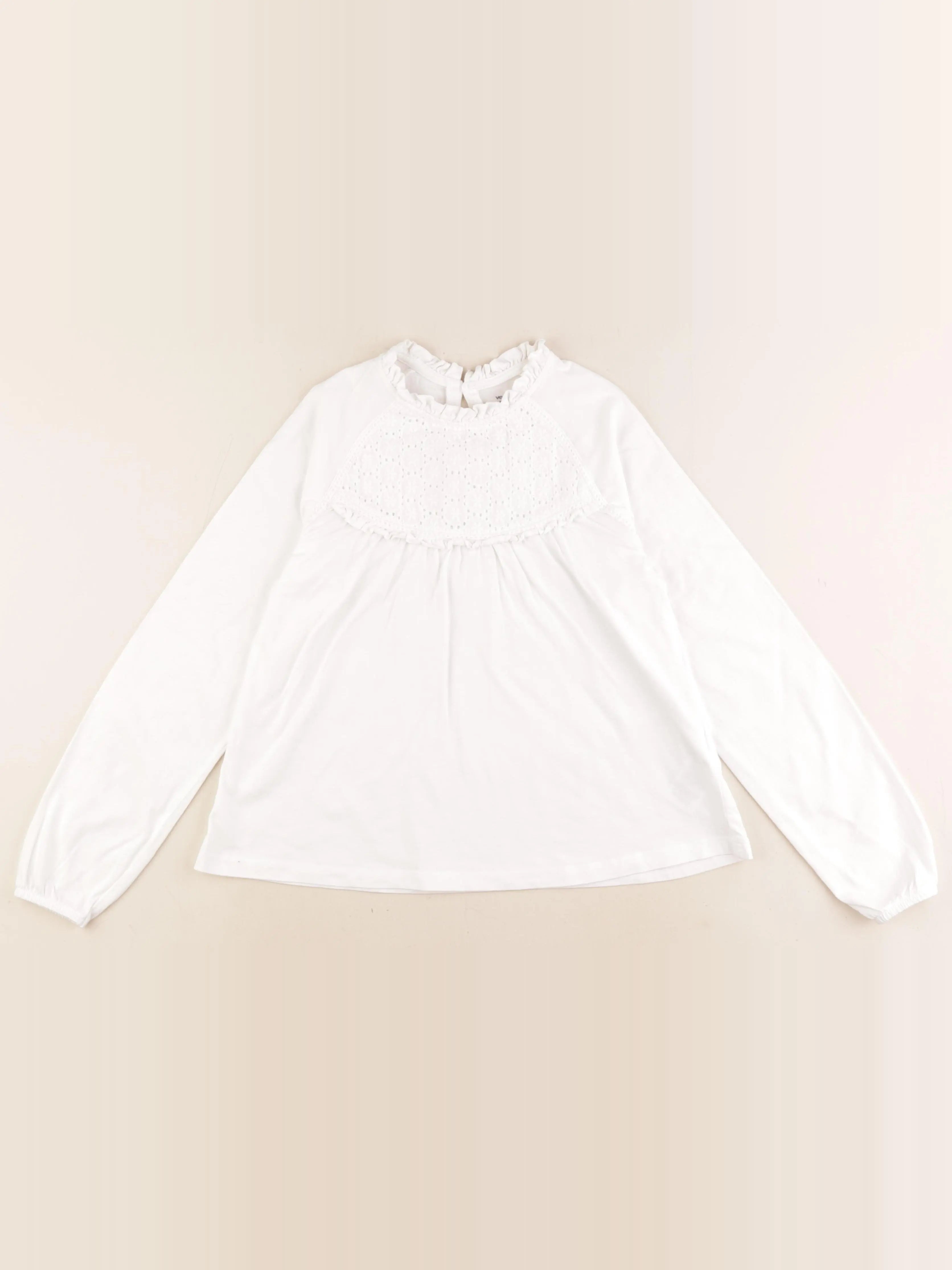 Vertbaudet - tee-shirt blanc - 10 ans