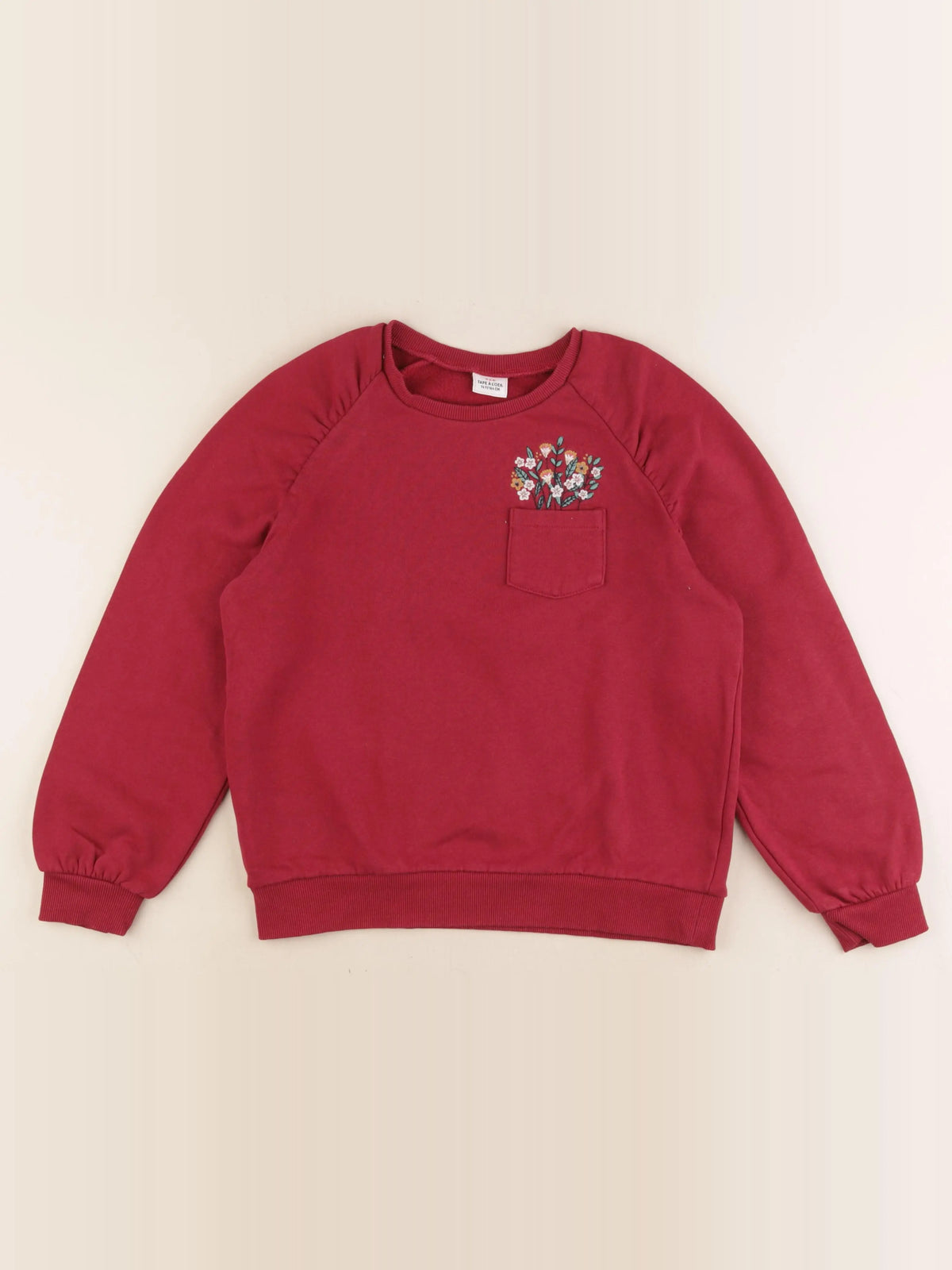 Tape à l'oeil - sweat rouge - 14 ans
