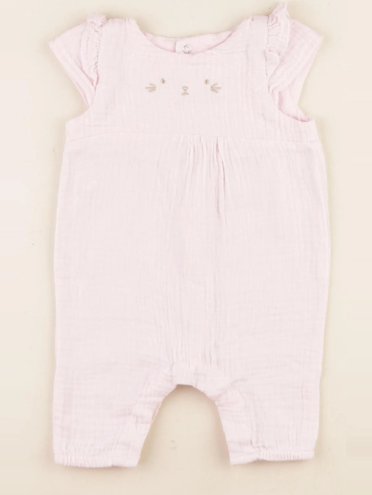 Vertbaudet - combinaison rose - 1 mois