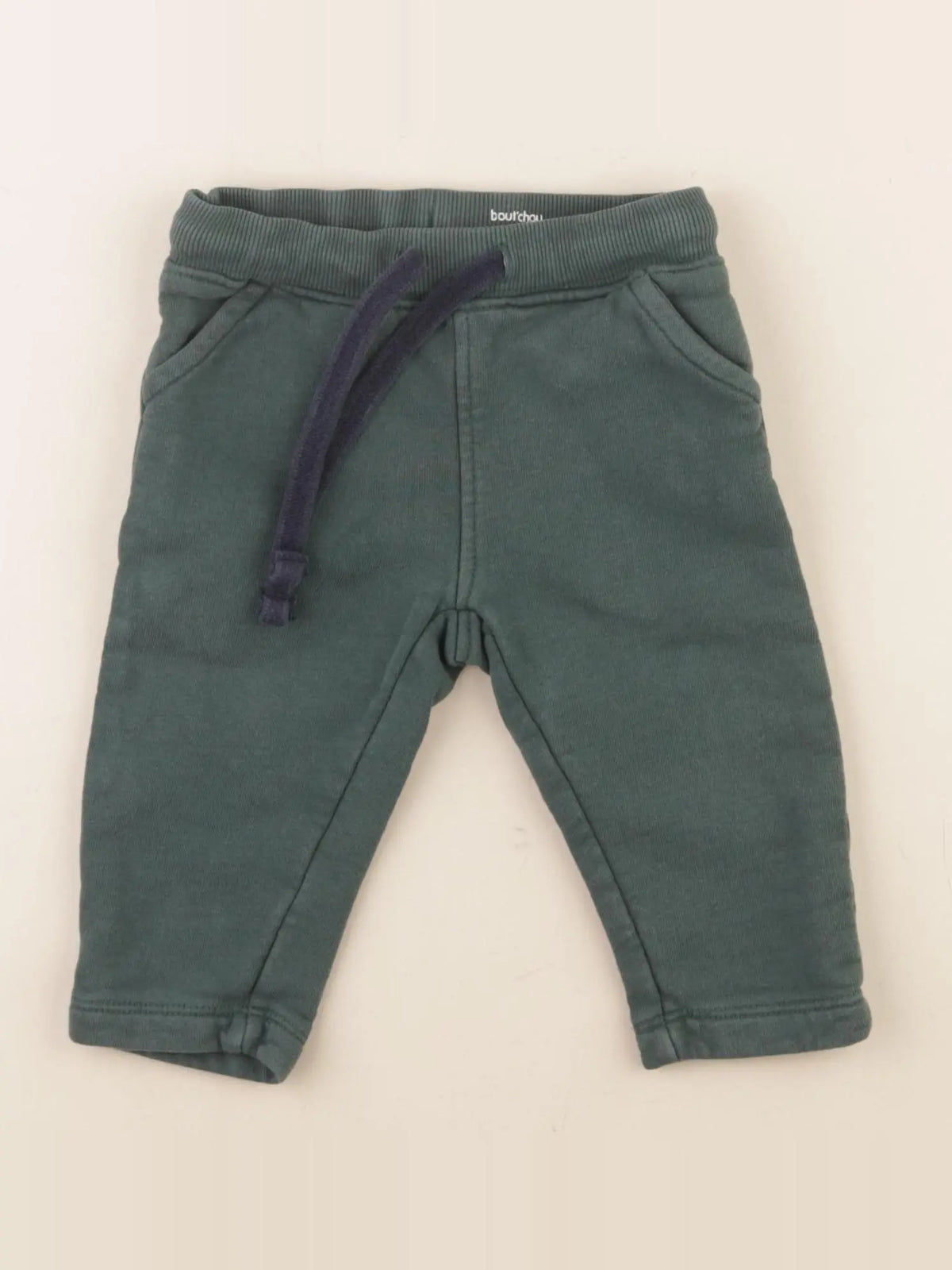 Boutchou - jogging doublé vert - 9 mois