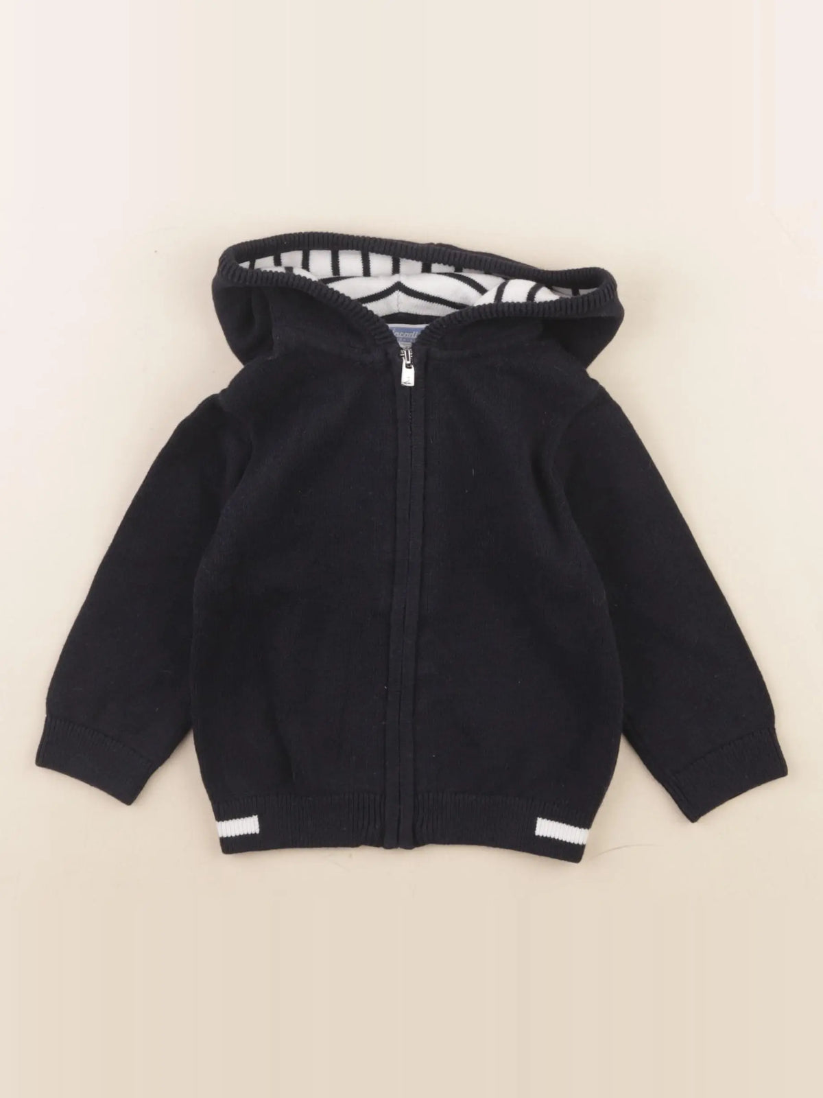 Jacadi - gilet noir - 12 mois