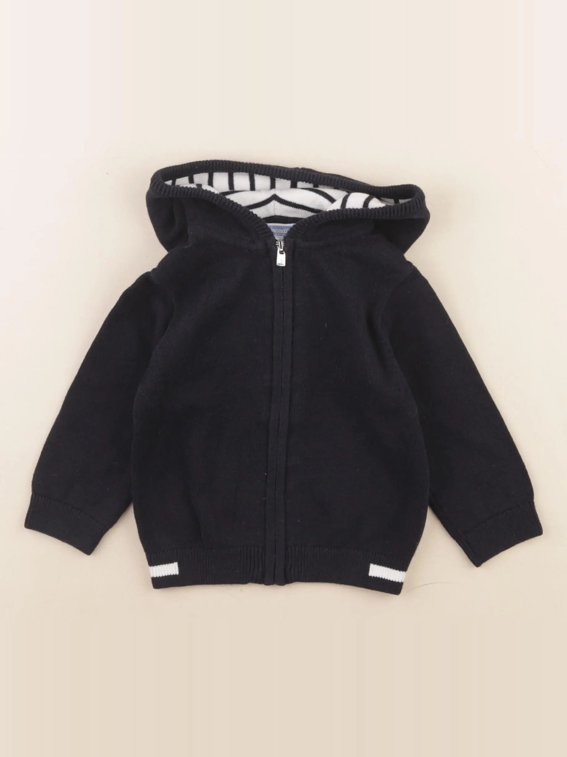 Jacadi - gilet noir - 12 mois
