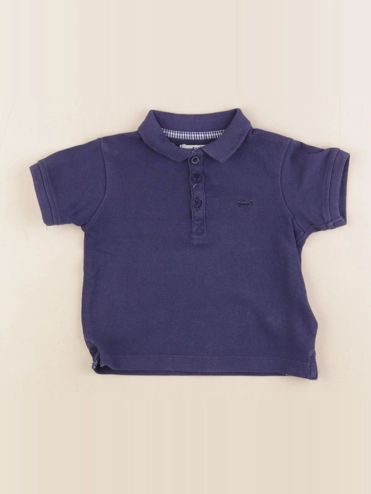 Cyrillus - polo bleu - 12 mois