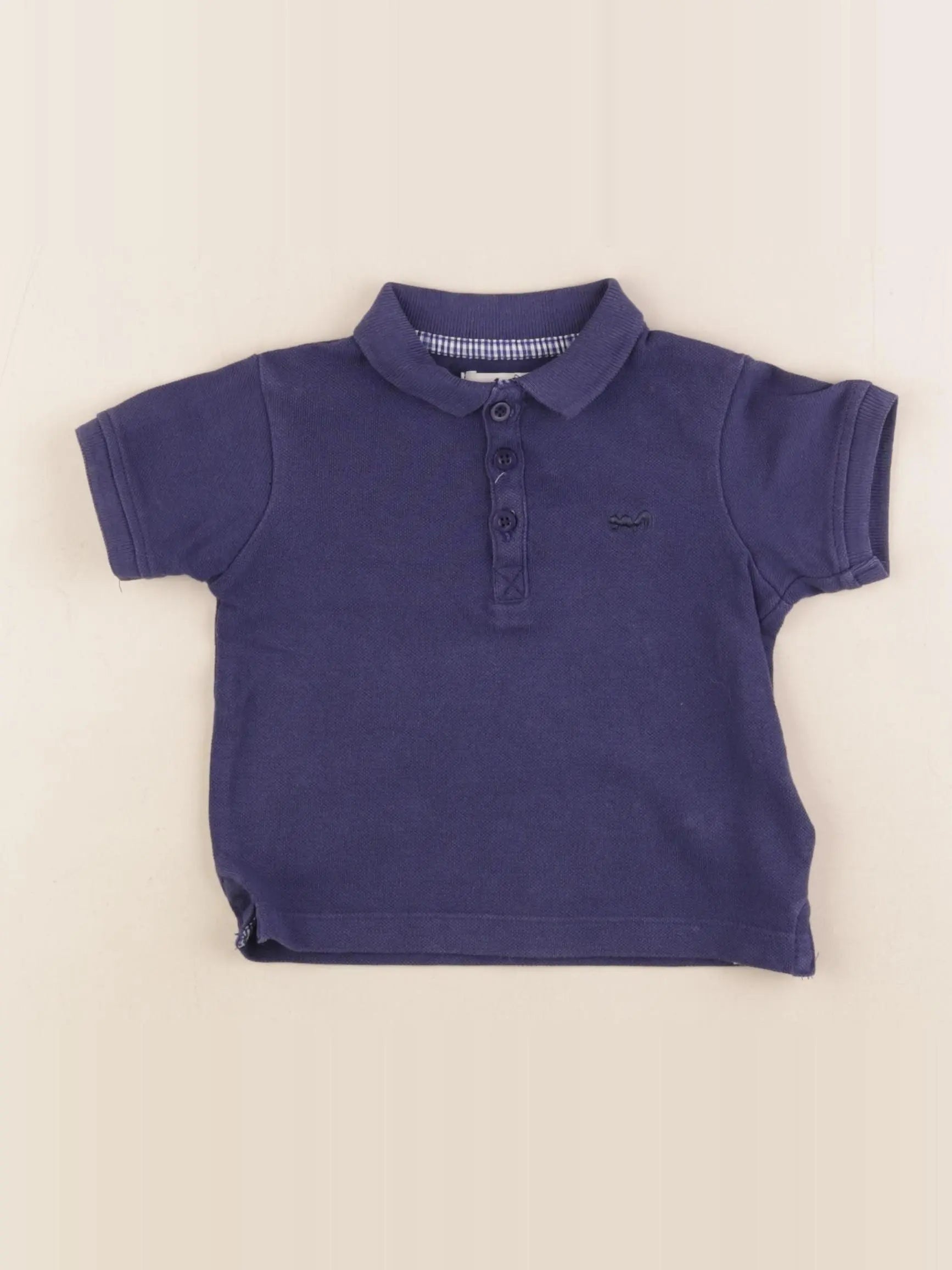 Cyrillus - polo bleu - 12 mois