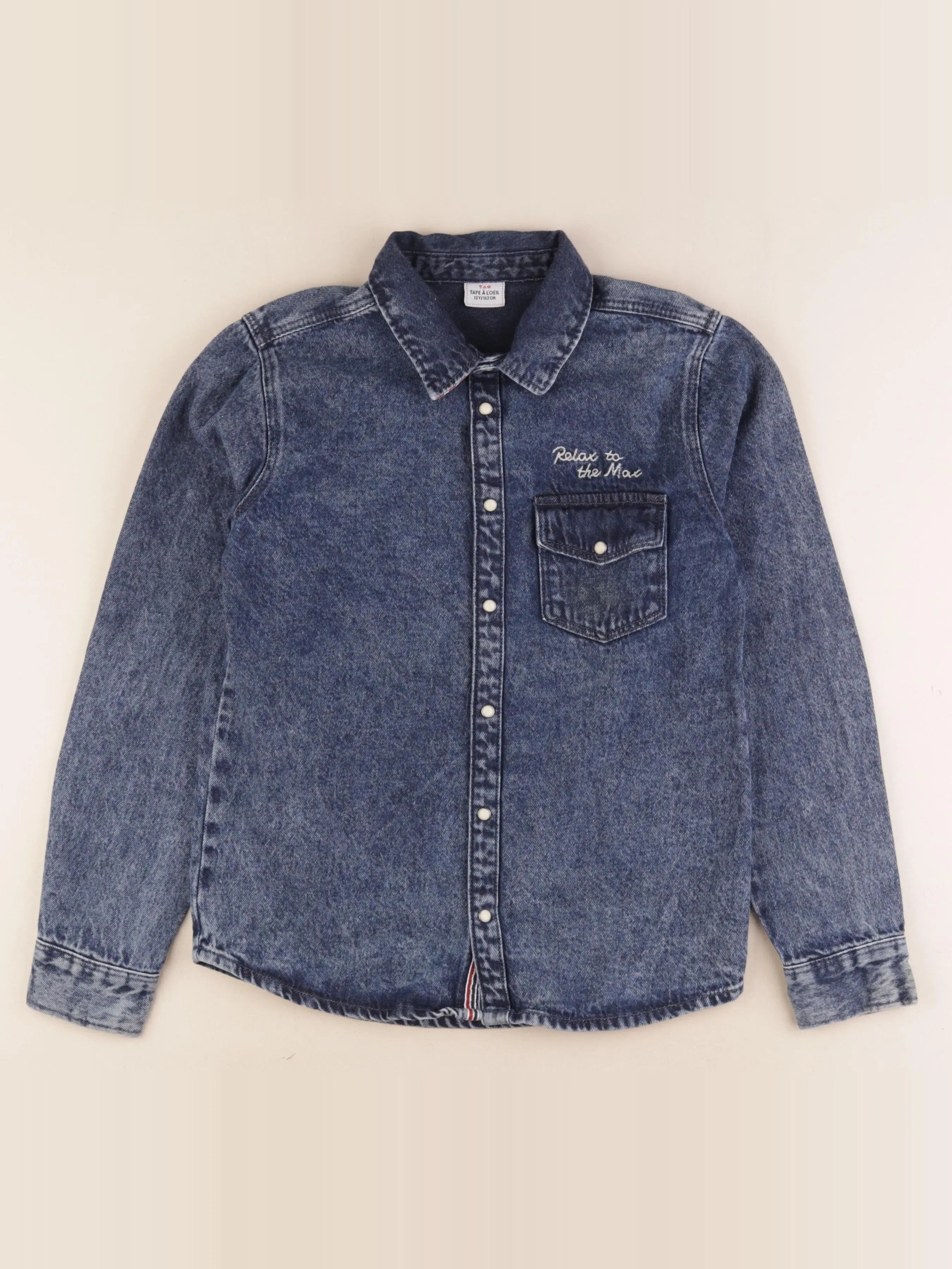 Tape à l'oeil - chemise bleu - 12 ans