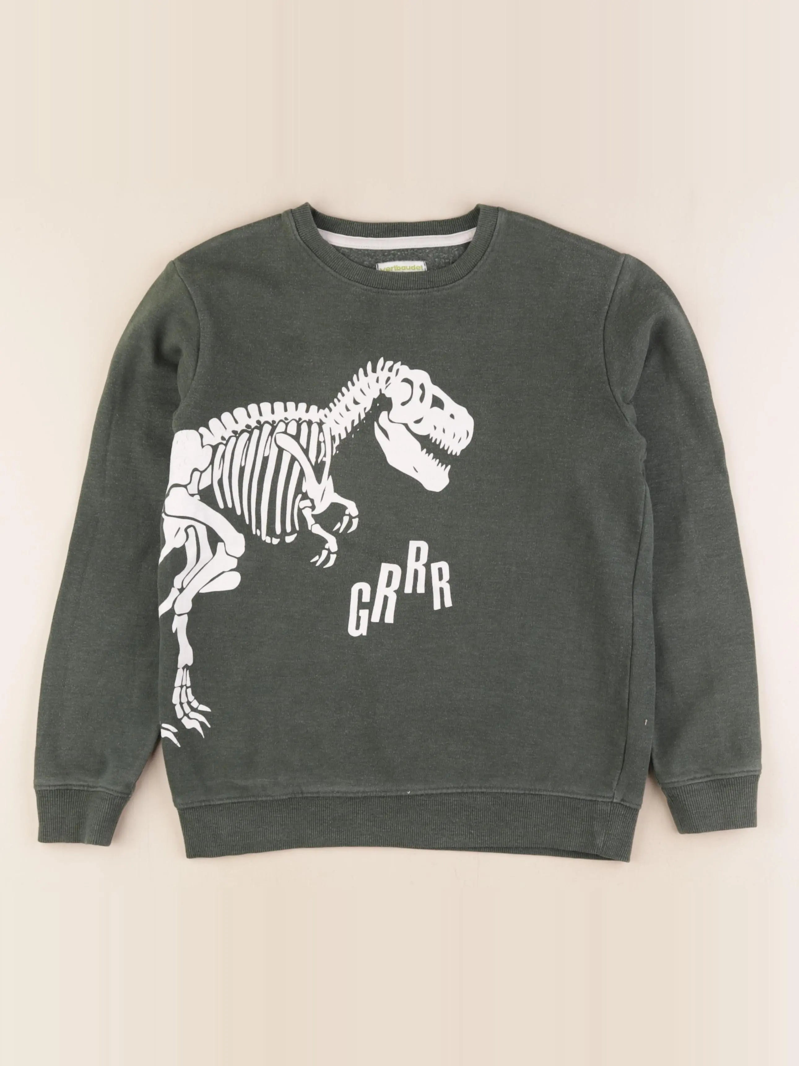 Vertbaudet - sweat vert - 12 ans