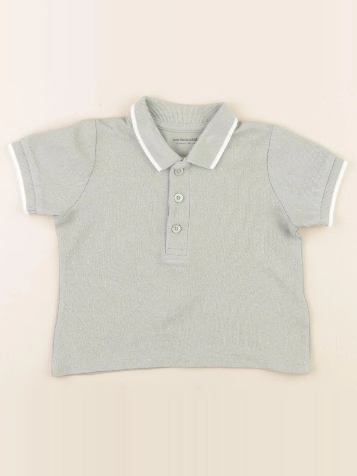 Vertbaudet - polo vert - 18 mois