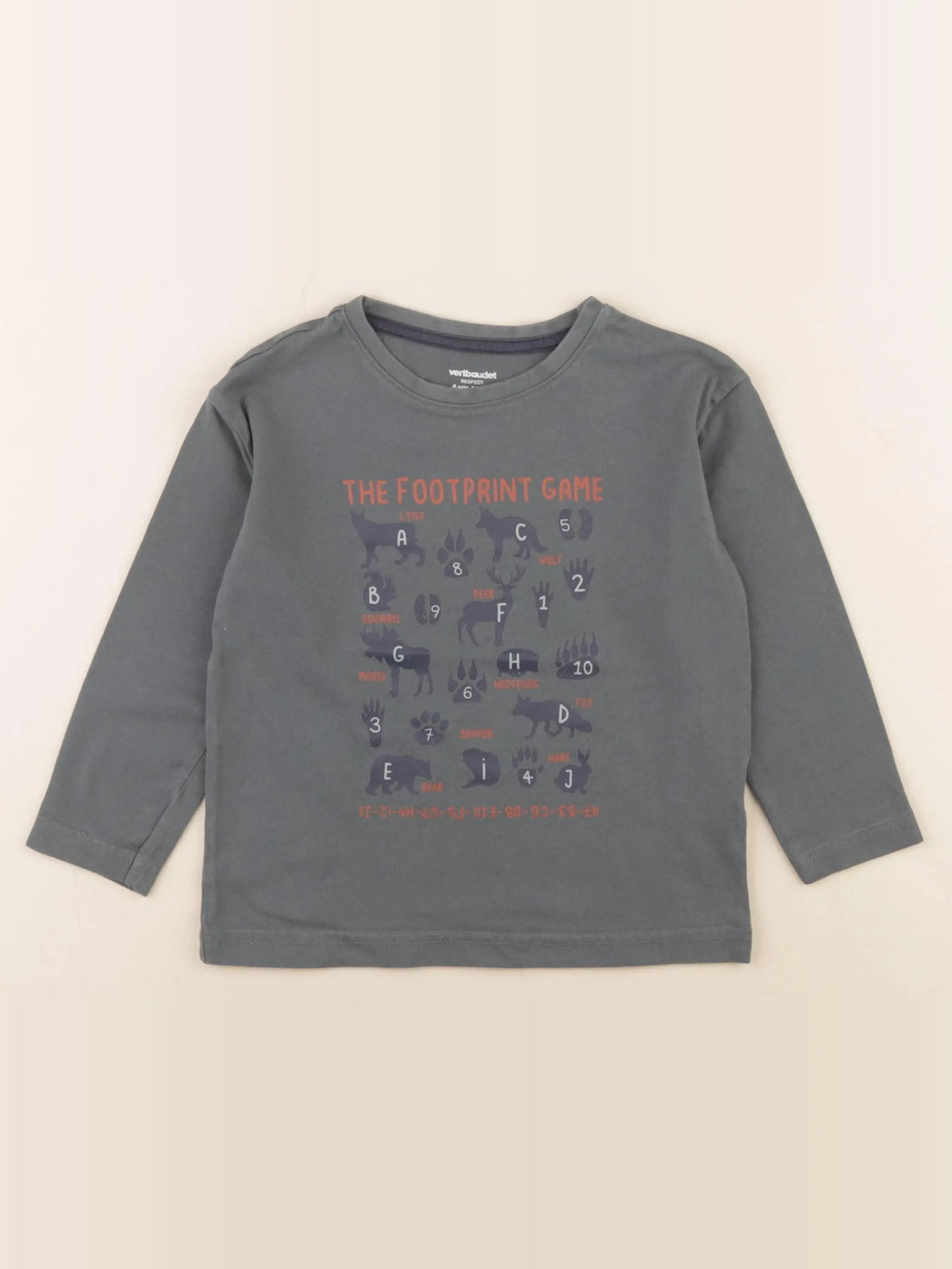 Vertbaudet - tee-shirt vert - 4 ans