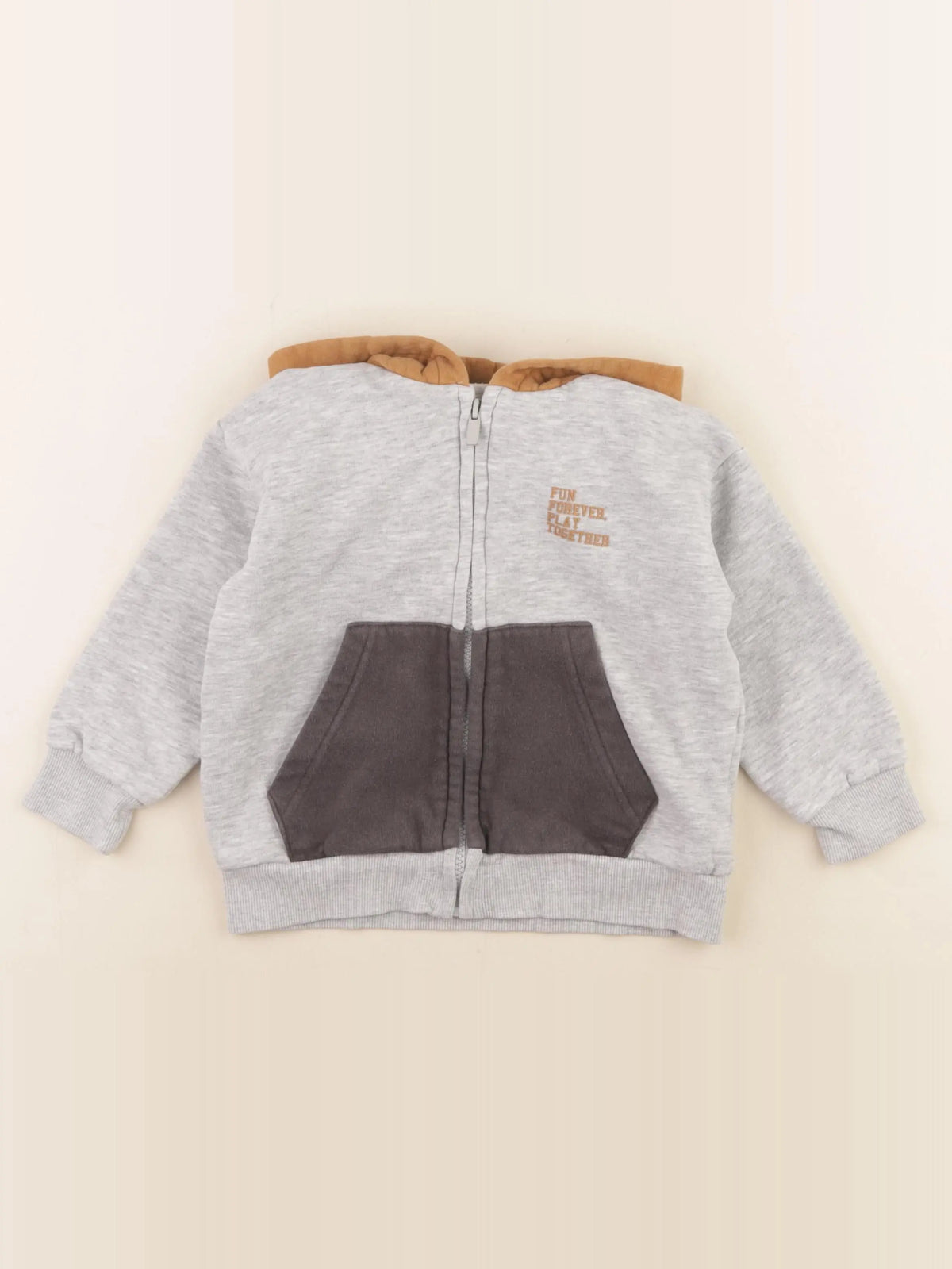 Vertbaudet - sweat gris - 4 ans