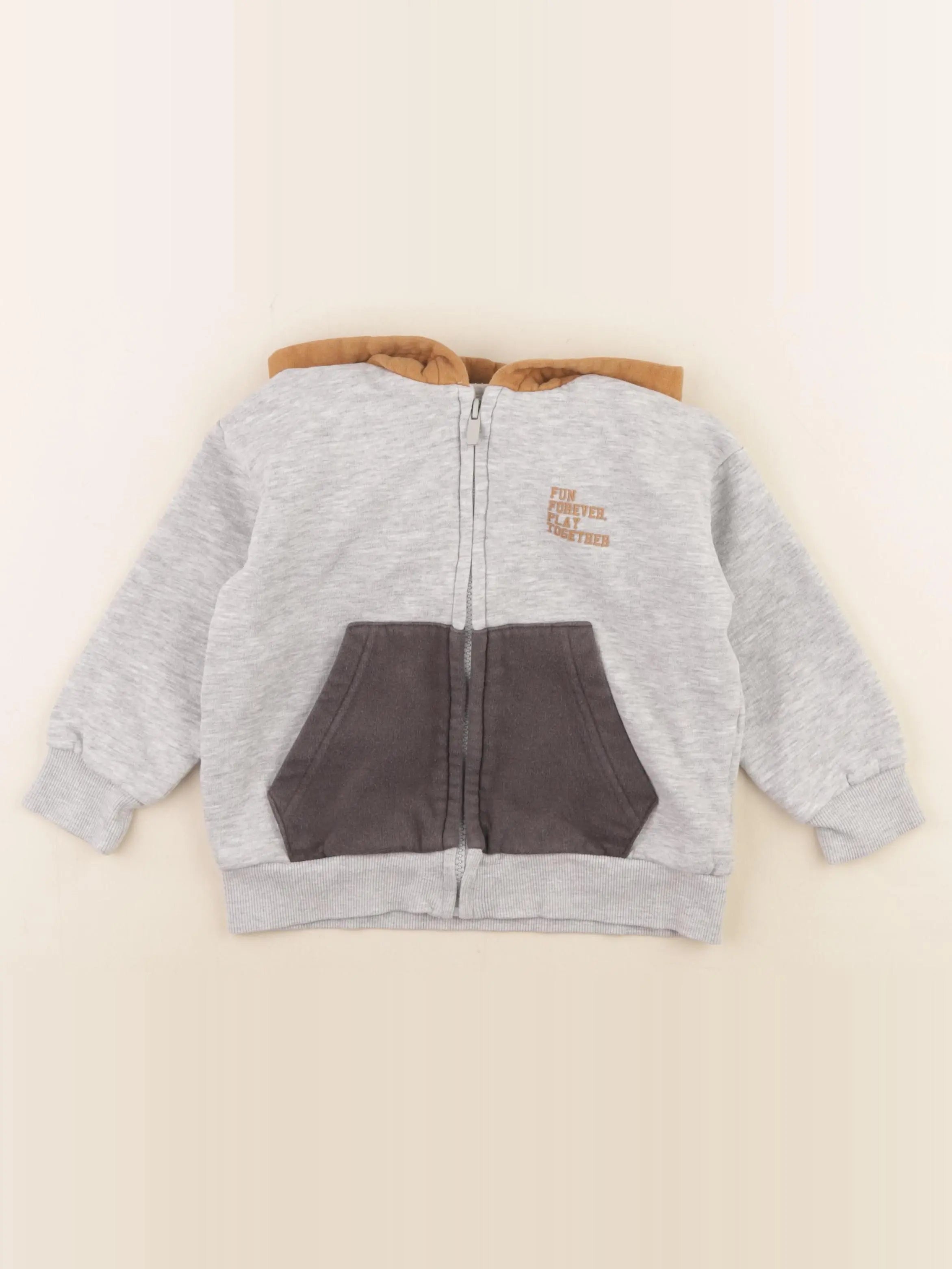 Vertbaudet - sweat gris - 4 ans