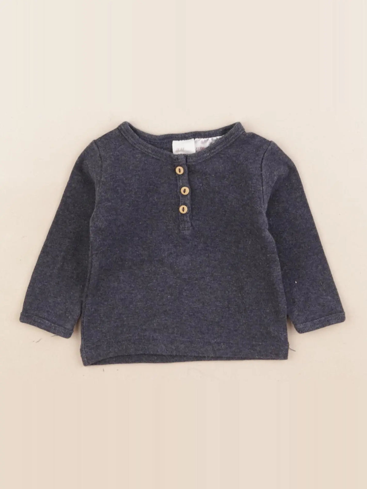 H&M - tee-shirt bleu - 1/2 mois