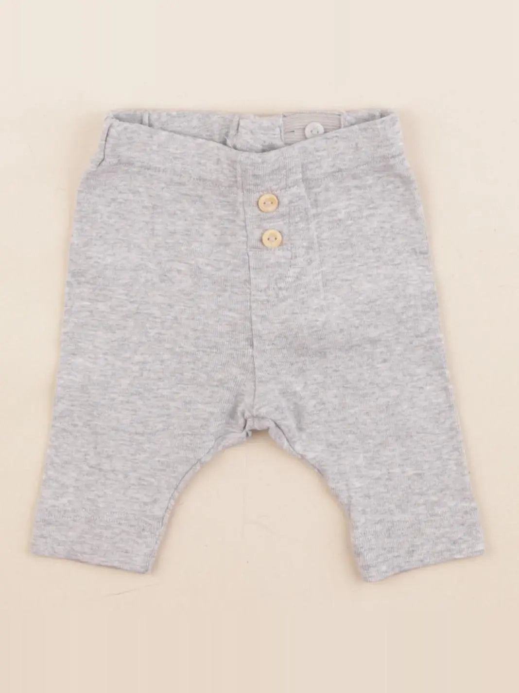 H&M - legging gris - 1/2 mois