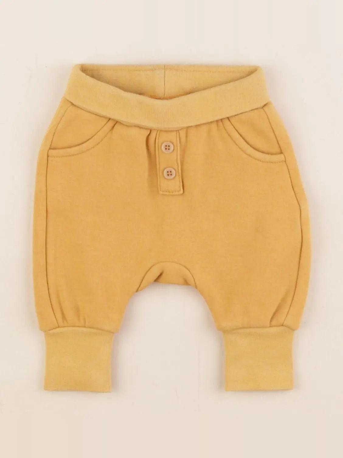 Tape à l'oeil - sarouel doublé jaune - 1 mois