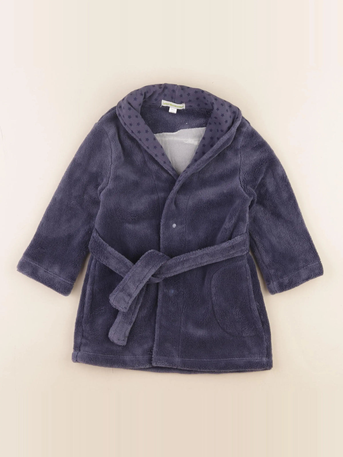 Vertbaudet - robe de chambre imprimé dos bleu - 2 ans