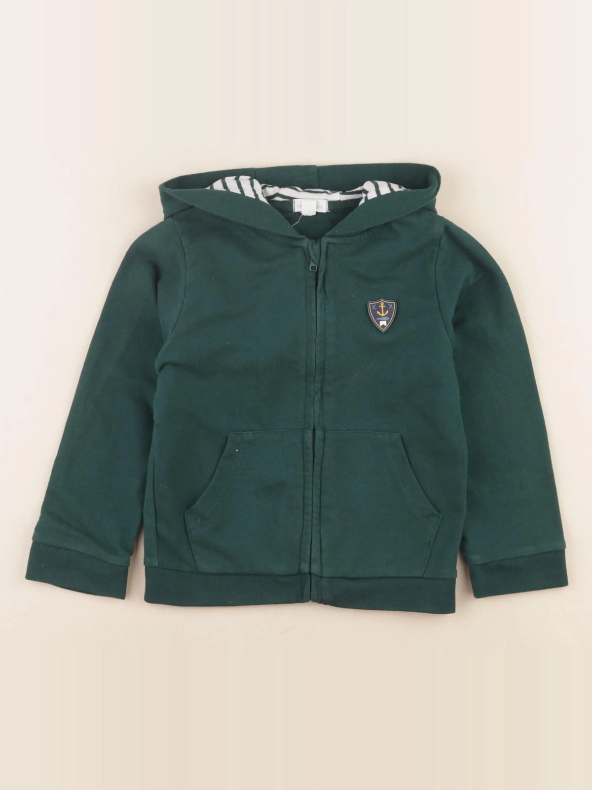 Vertbaudet - sweat vert - 36 mois