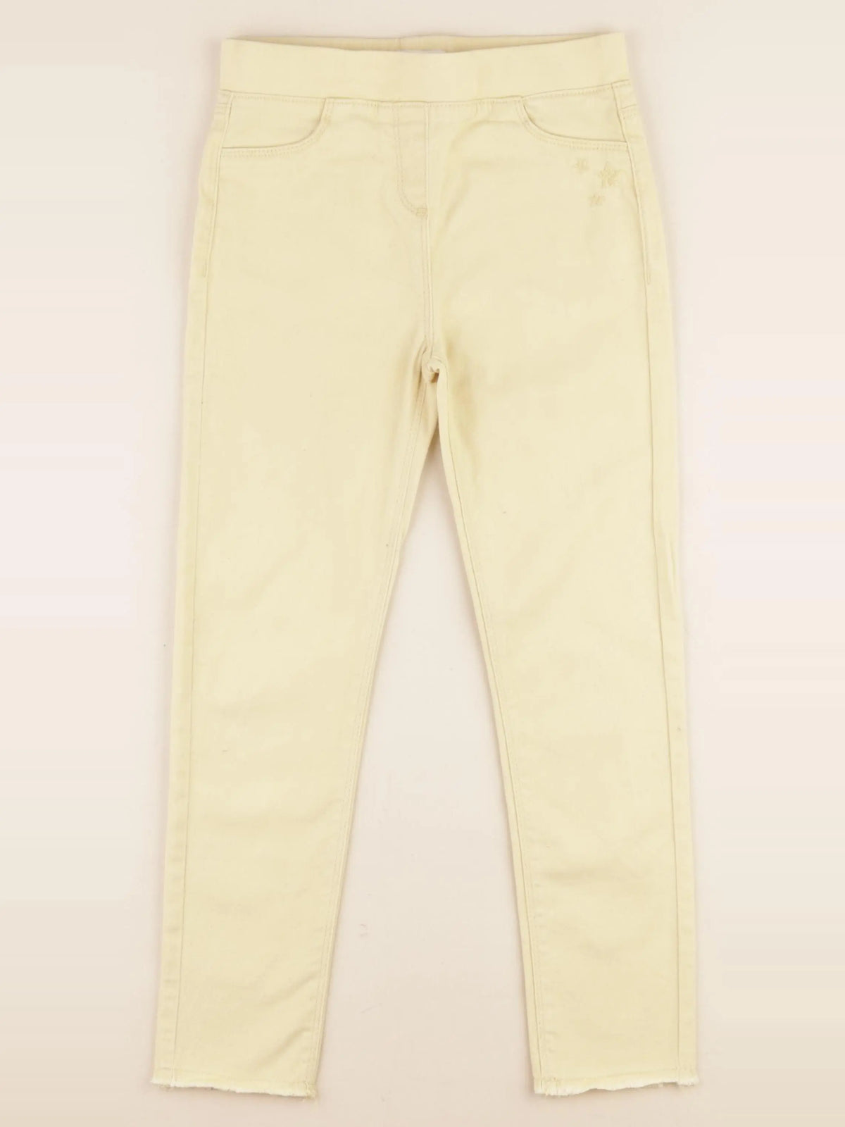 Vertbaudet - jegging jaune - 8 ans