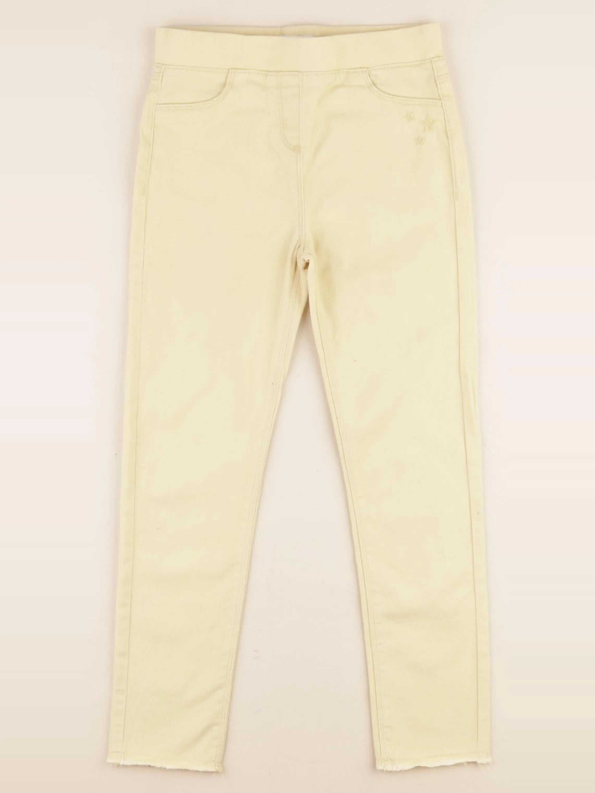 Vertbaudet - jegging jaune - 8 ans