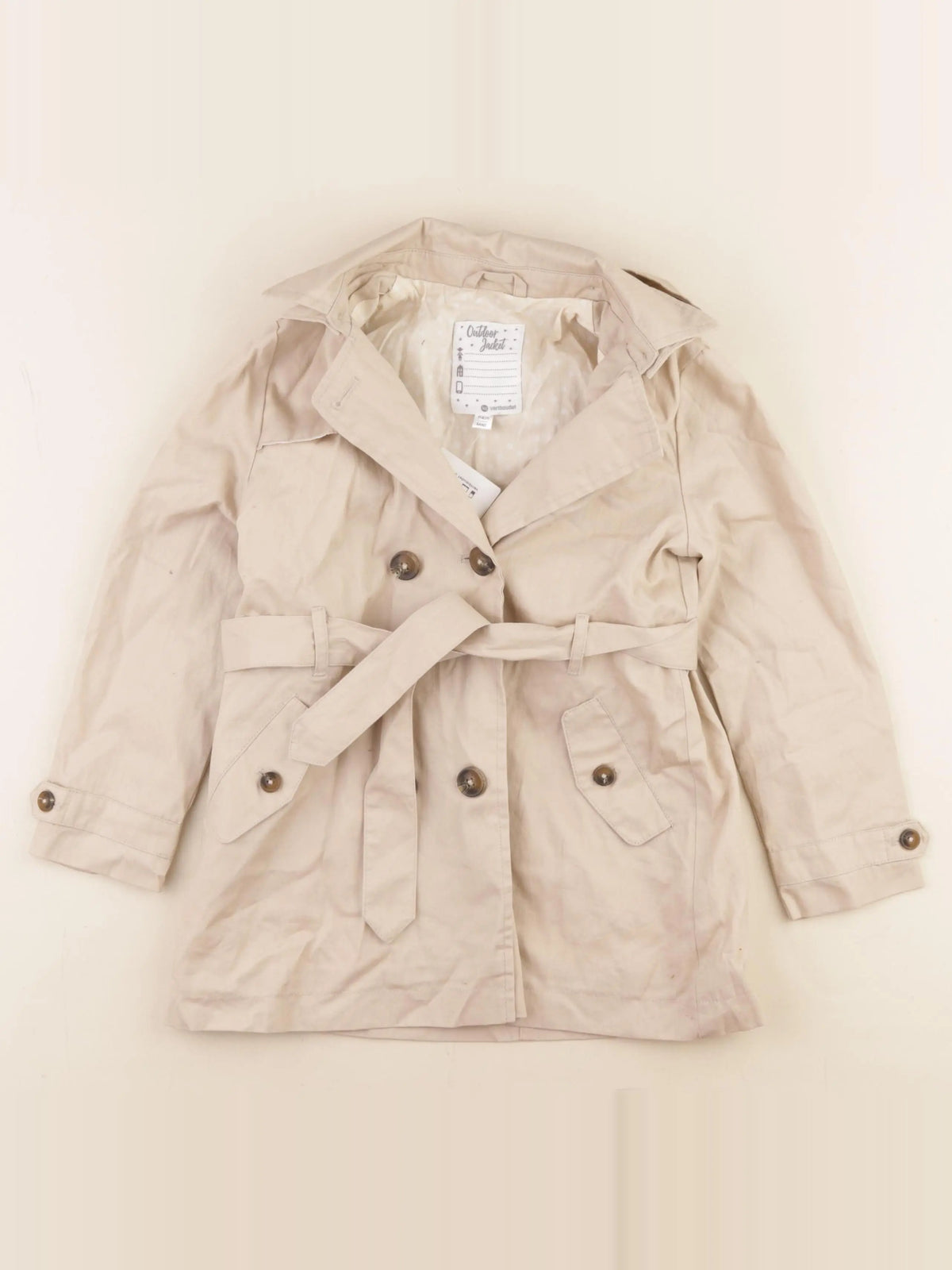 Vertbaudet - trench beige - 6 ans