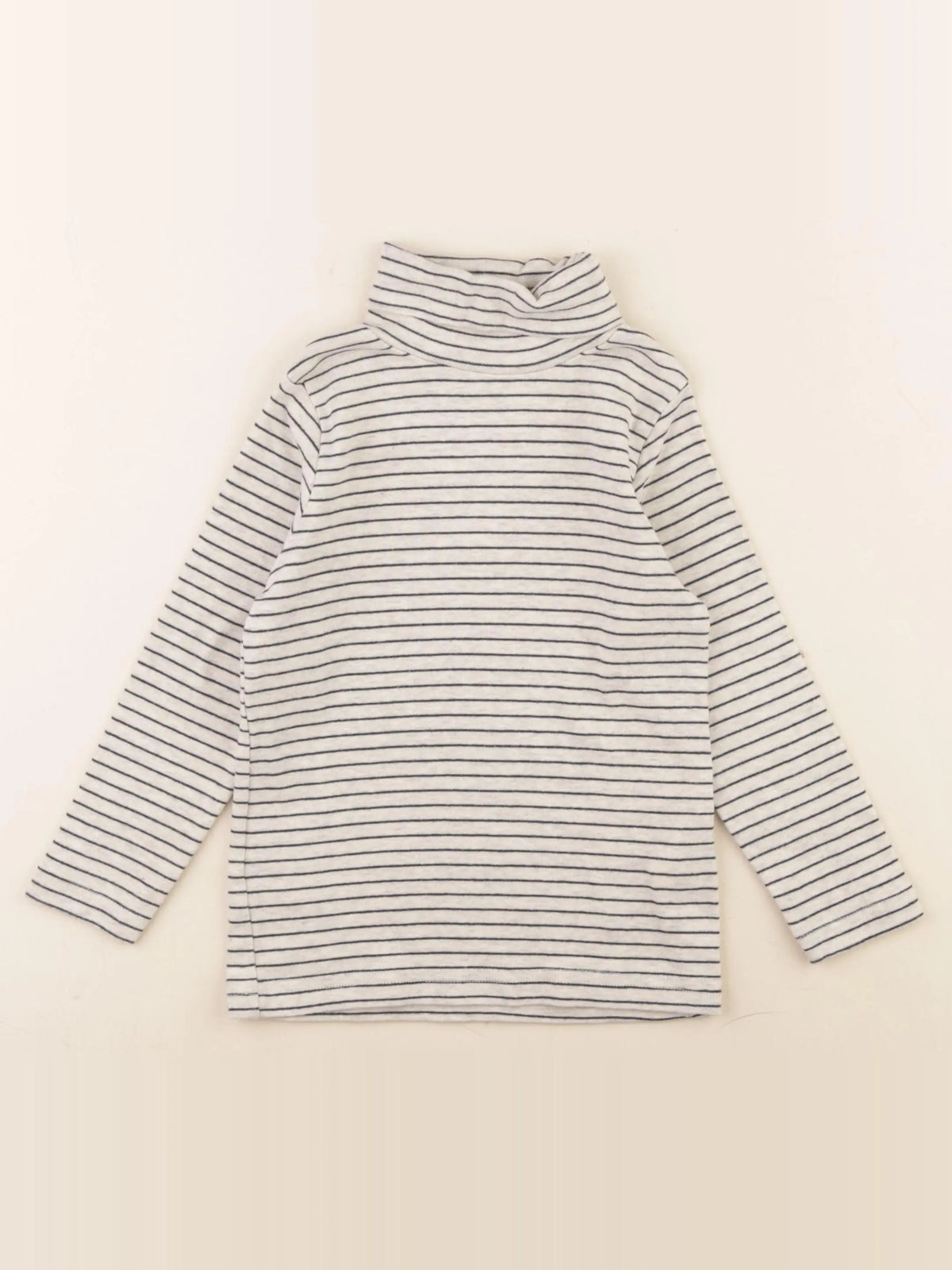 Vertbaudet - sous-pull bleu, beige - 4 ans